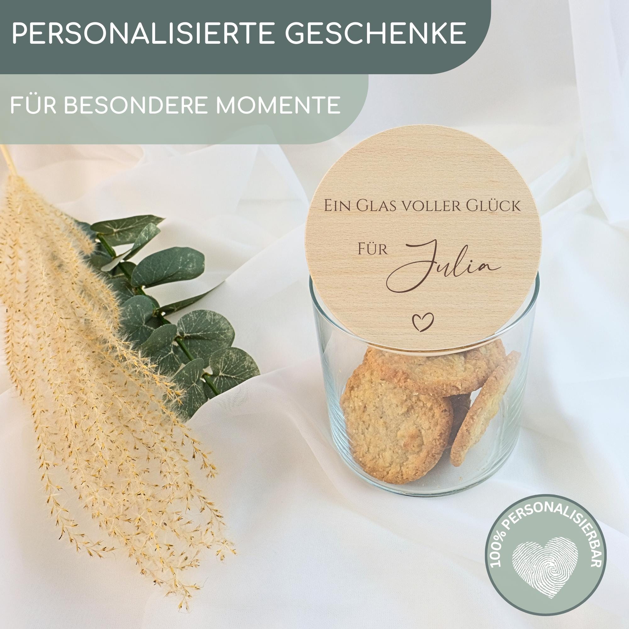 Vorratsglas | Glas voller Glück