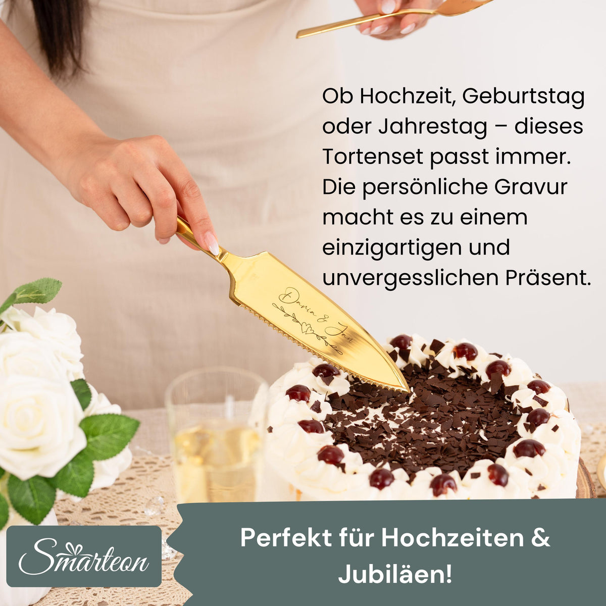Tortenheber inkl. Tortenmesser im Set Personalisiert