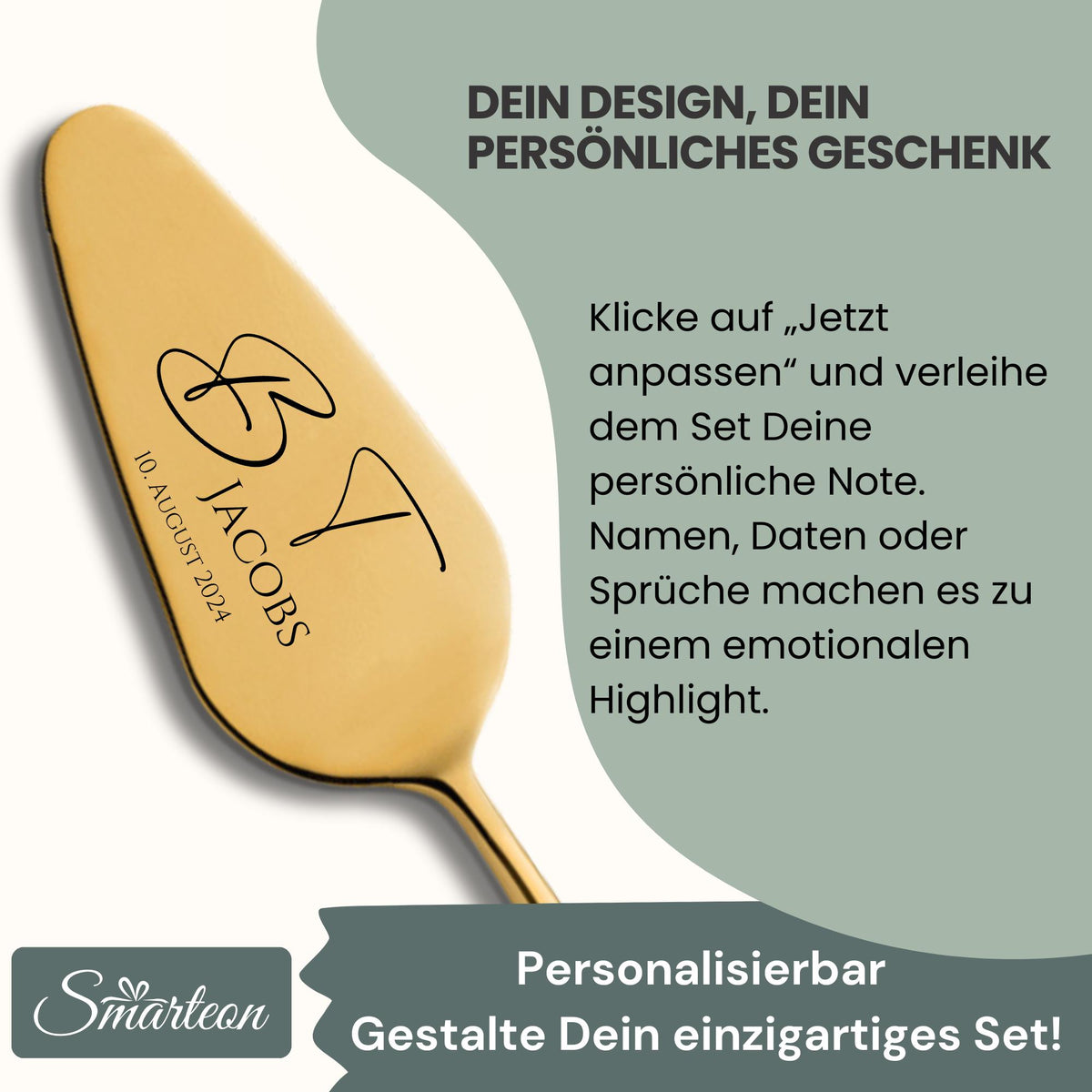 Tortenheber Set "Initialen"