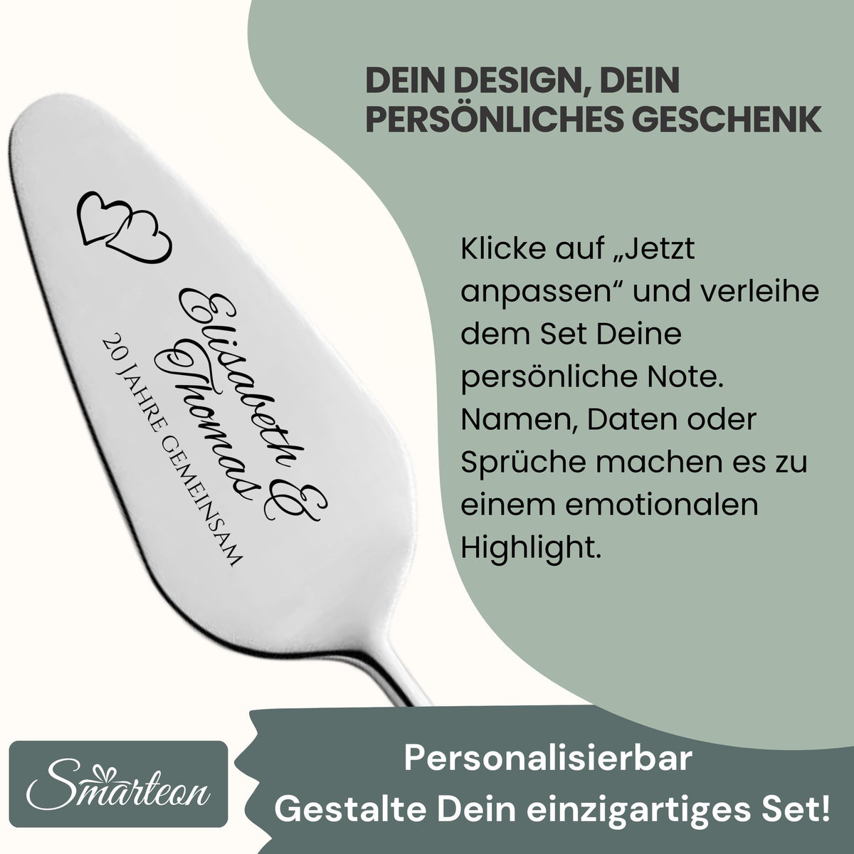 Tortenheber Set "Hochzeitstag/ Jahrestag"