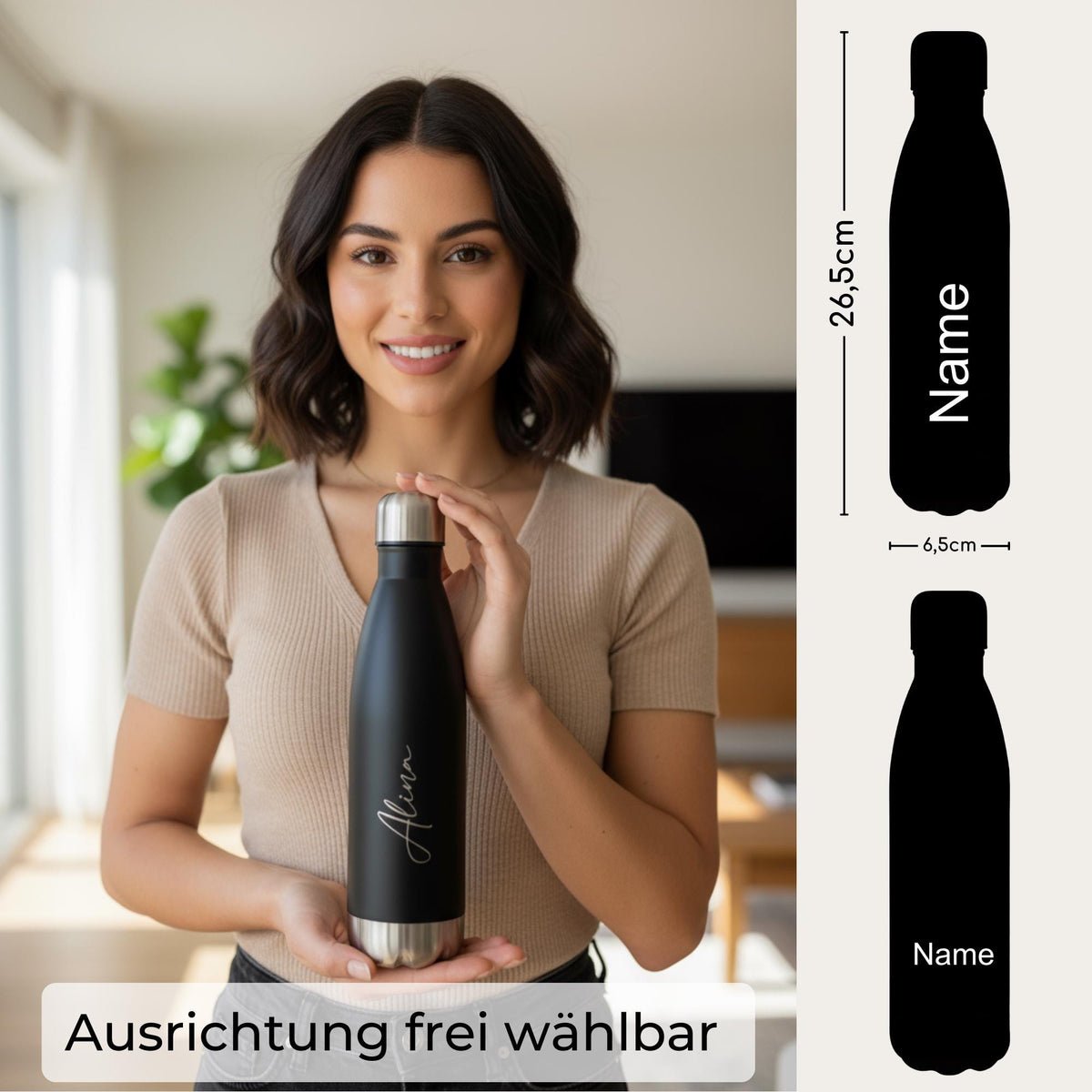 Trinkflasche personalisiert mit Namen / Logo (500ml)