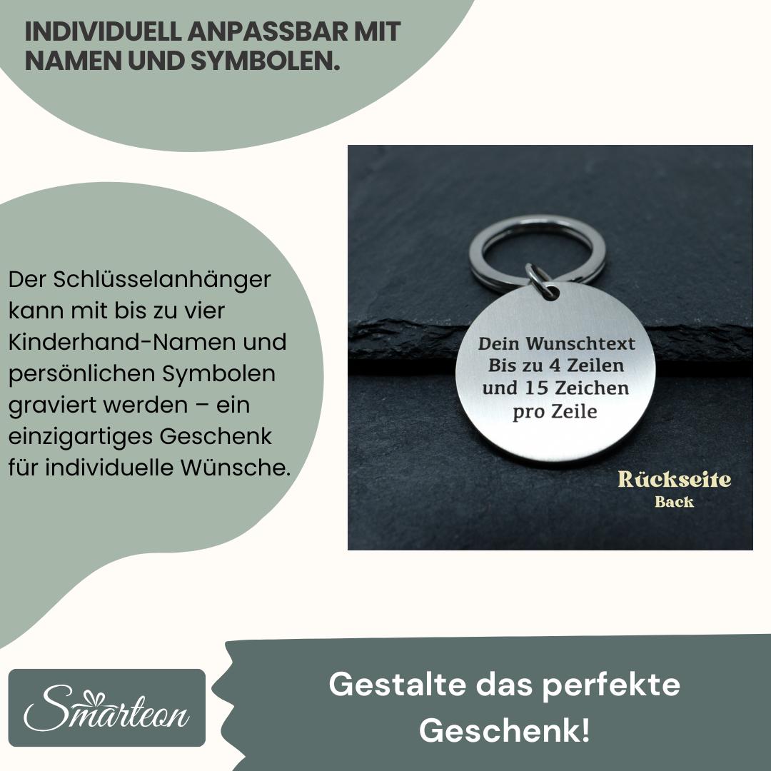 Schlüsselanhänger Papa mit Kindern (1-4 Hände)