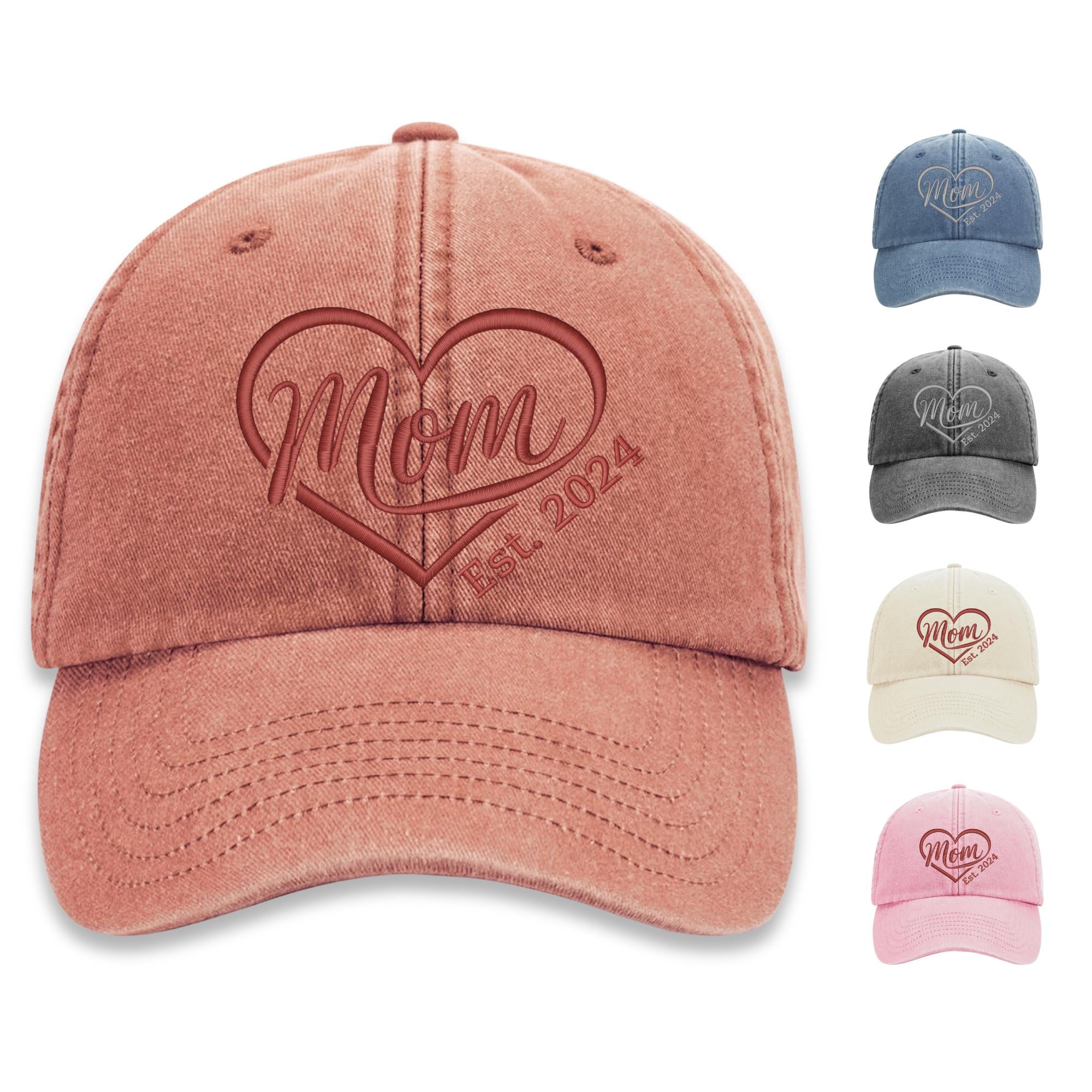 Personalisierte Vintage Cap - 100%Baumwolle - Bestickte Vintage Cap - Geschenk für Mama - Personalisierbare Kappe mit Stick