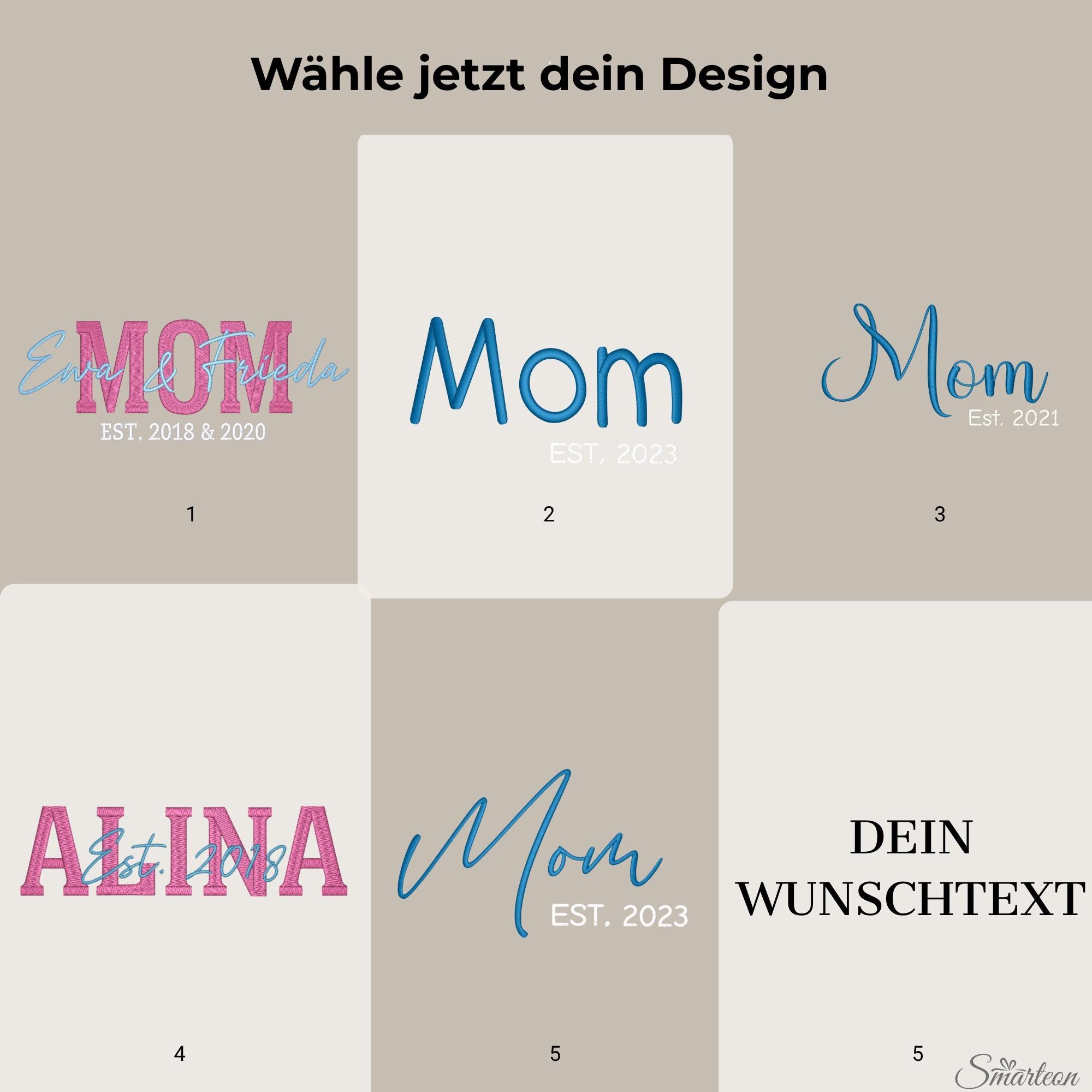 Personalisierte Vintage Cap - 100%Baumwolle - Bestickte Vintage Cap - Geschenk für Mama - Personalisierbare Kappe mit Stick