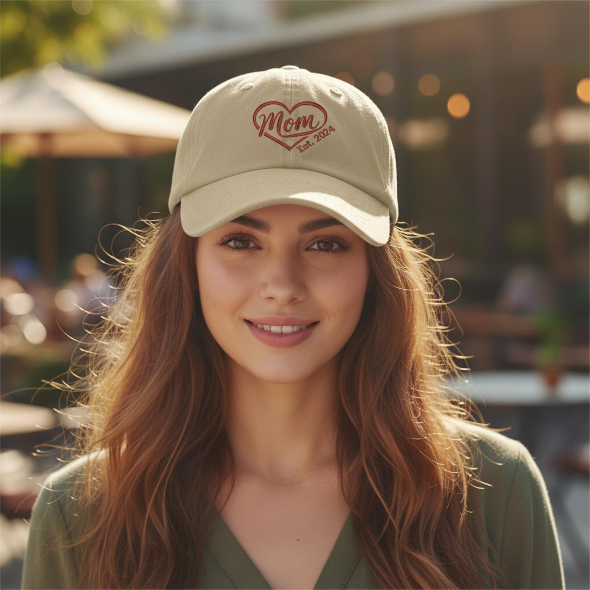 Personalisierte Vintage Cap - 100%Baumwolle - Bestickte Vintage Cap - Geschenk für Mama - Personalisierbare Kappe mit Stick