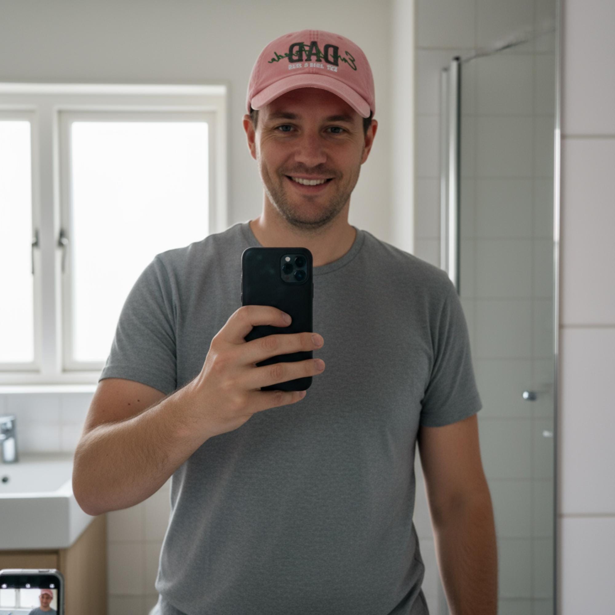 Personalisierte Vintage Cap - 100%Baumwolle - Bestickte Vintage Cap - Geschenk für Papa - Personalisierbare Kappe mit Stick