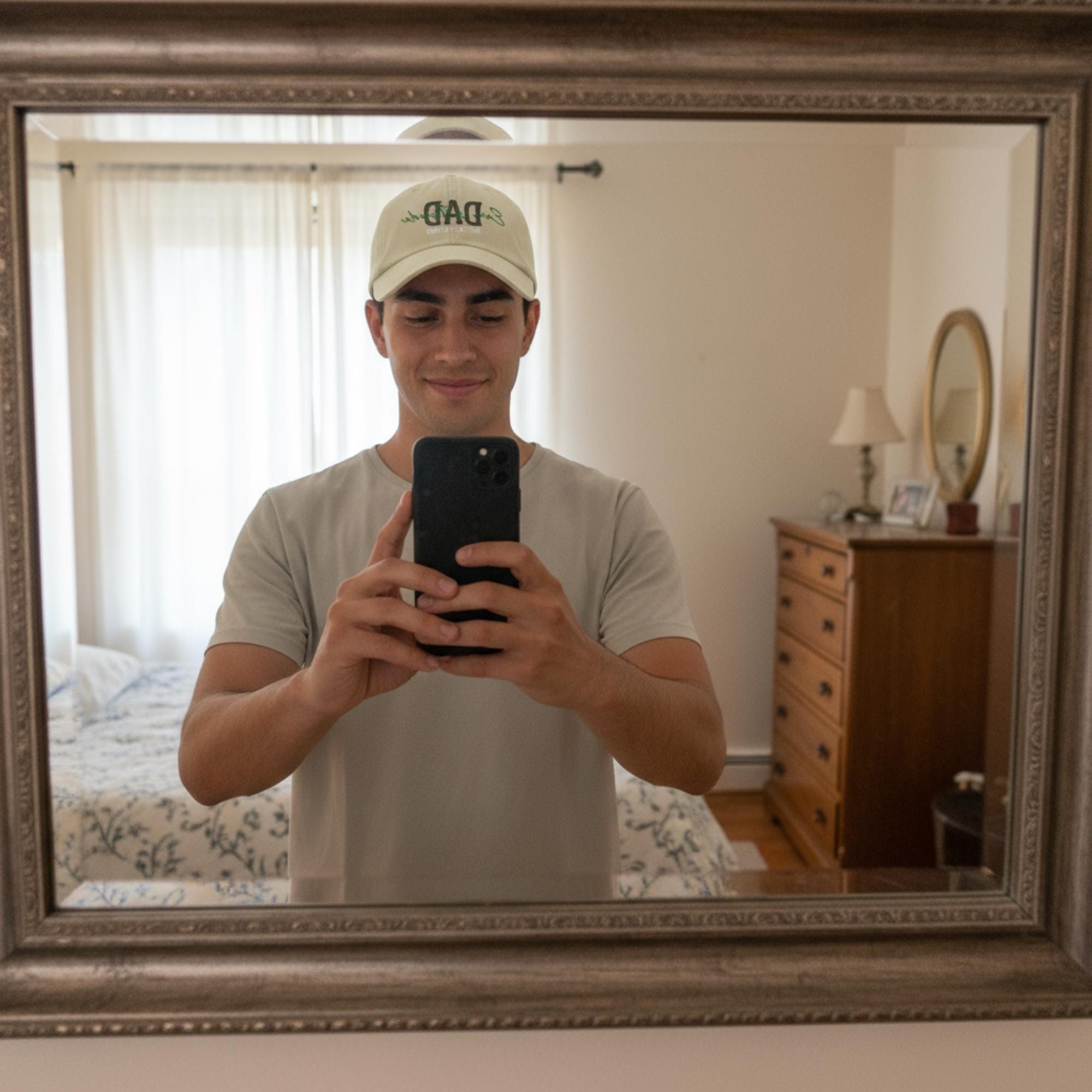 Personalisierte Vintage Cap - 100%Baumwolle - Bestickte Vintage Cap - Geschenk für Papa - Personalisierbare Kappe mit Stick