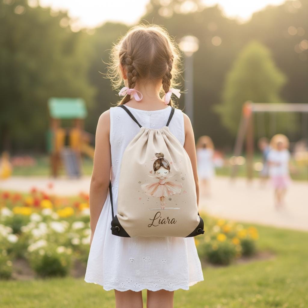 Turnbeutel personalisiert Kinder, Sporttasche, Turnbeutel mit Kindermotiv, Kindergartenkind, Sportbeutel mit Namen, Kita Beutel