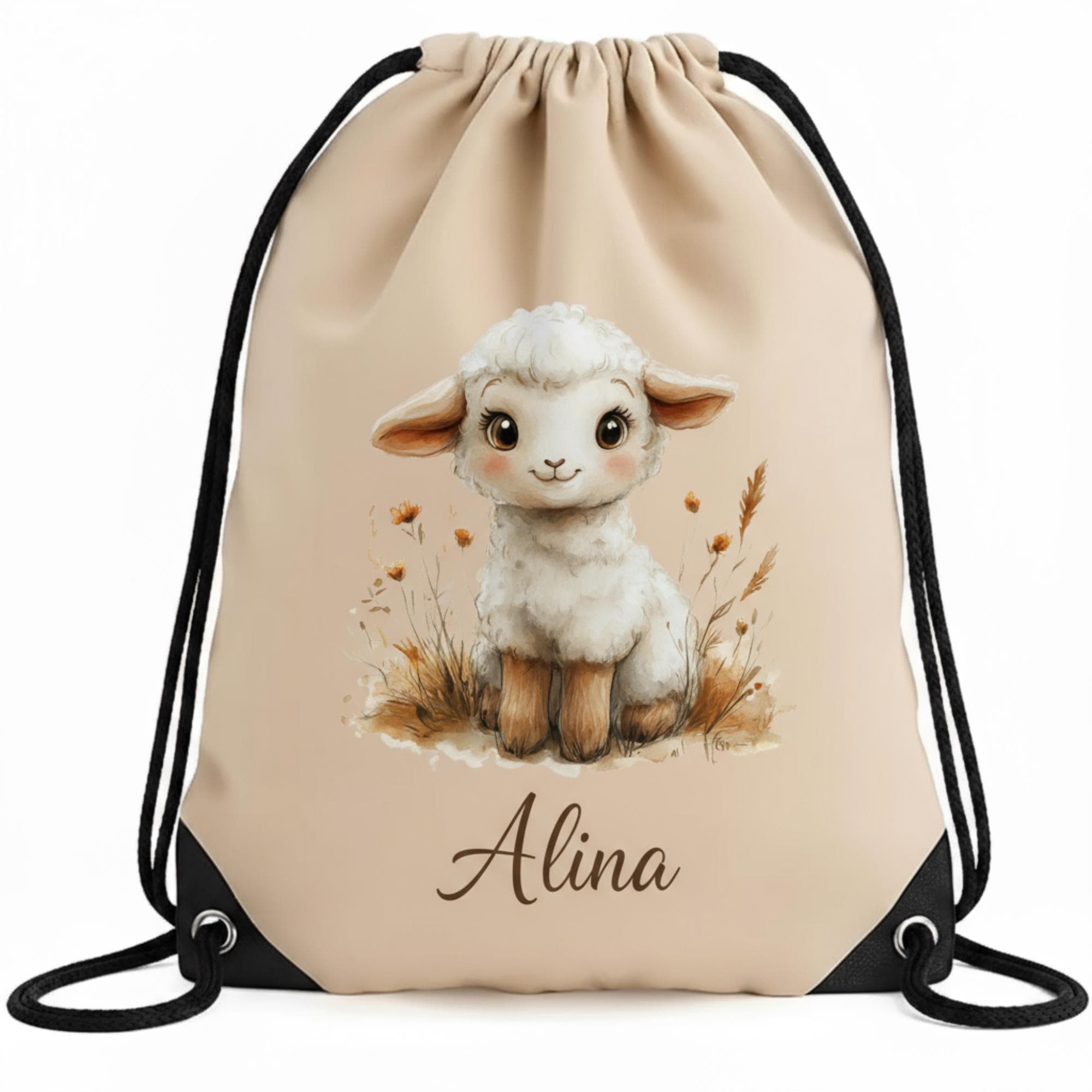 Personalisierter Turnbeutel mit Namen | Gymbag Kinder Mädchen Junge | Geschenk zur Einschulung & Kindergartenstart | Sportbeutel Schule Kita