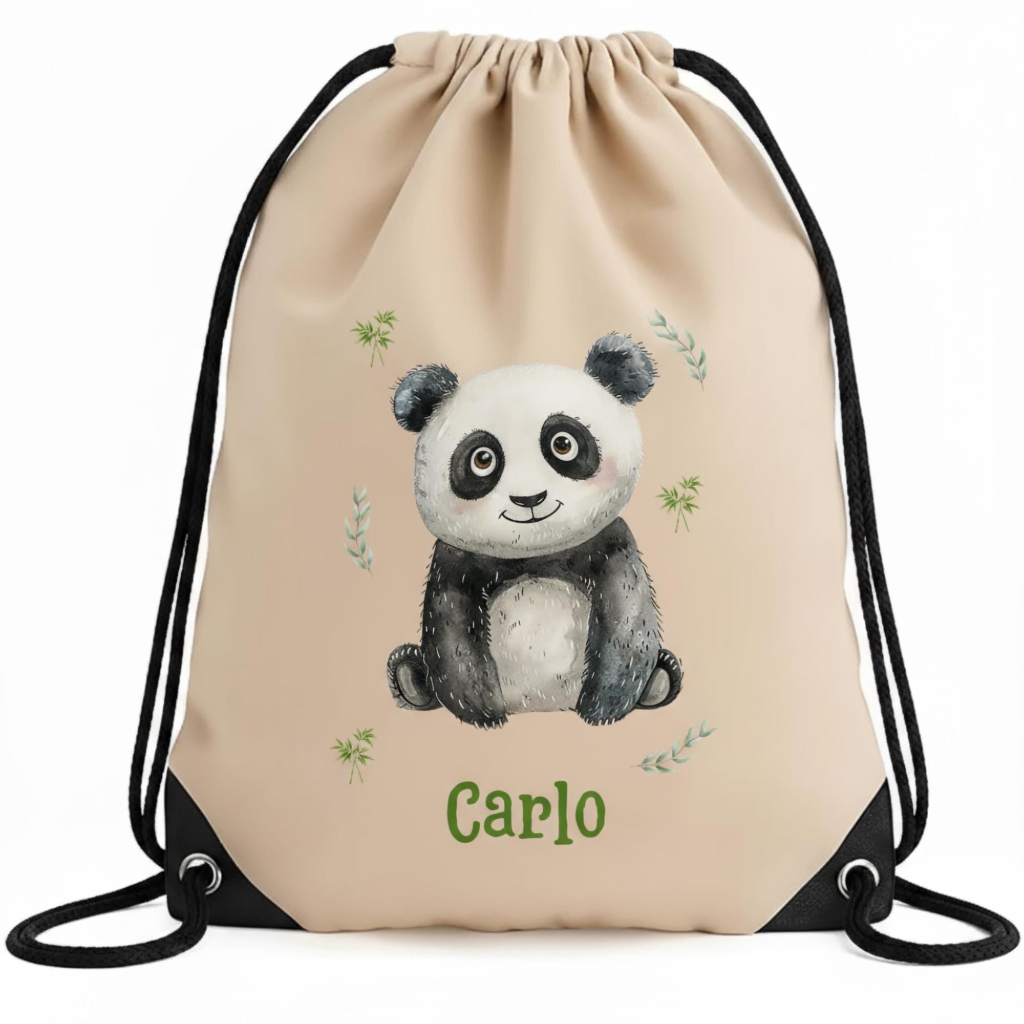 Personalisierter Turnbeutel mit Namen | Gymbag Kinder Mädchen Junge | Geschenk zur Einschulung & Kindergartenstart | Sportbeutel Schule Kita