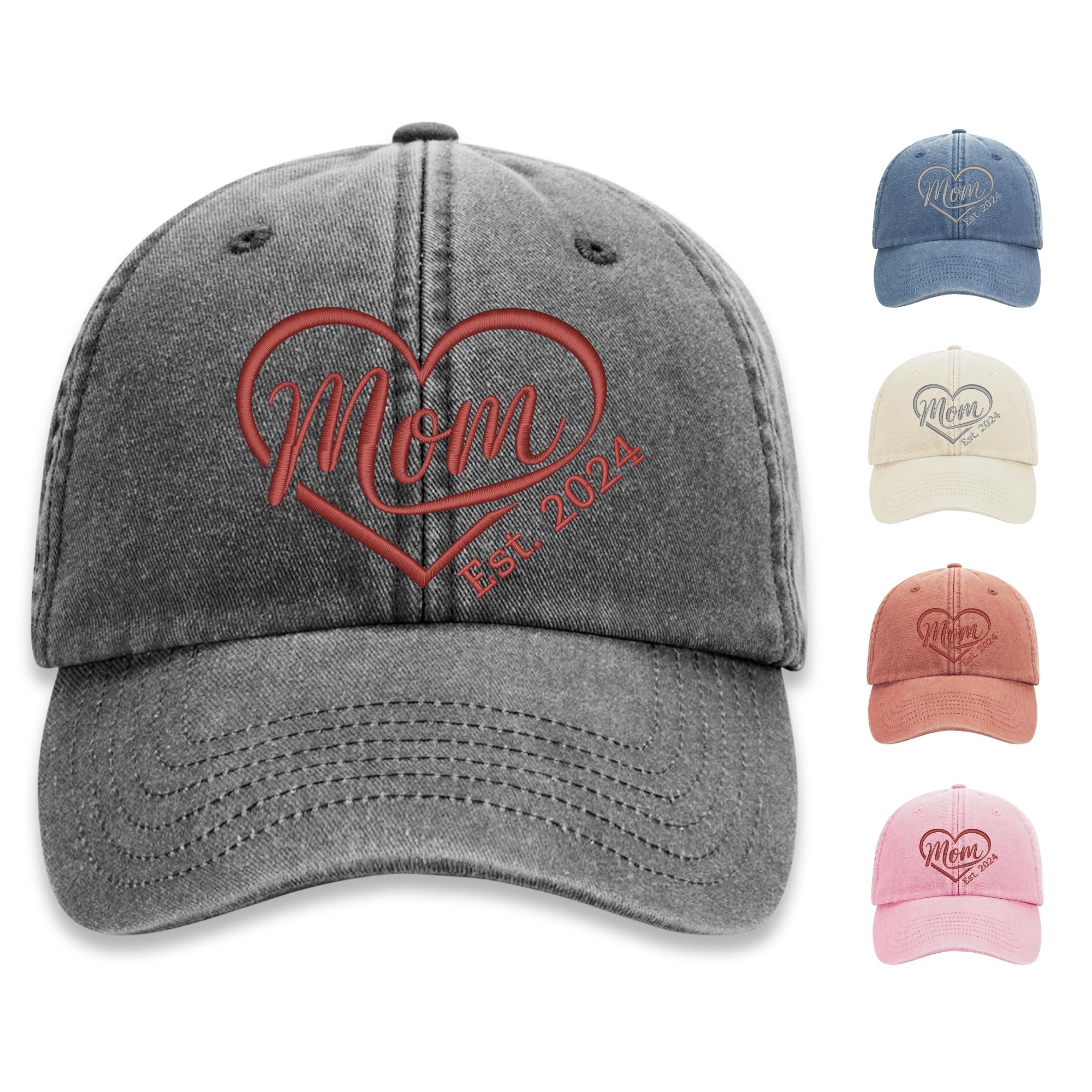 Personalisierte Vintage Cap - 100%Baumwolle - Bestickte Vintage Cap - Geschenk für Mama - Personalisierbare Kappe mit Stick