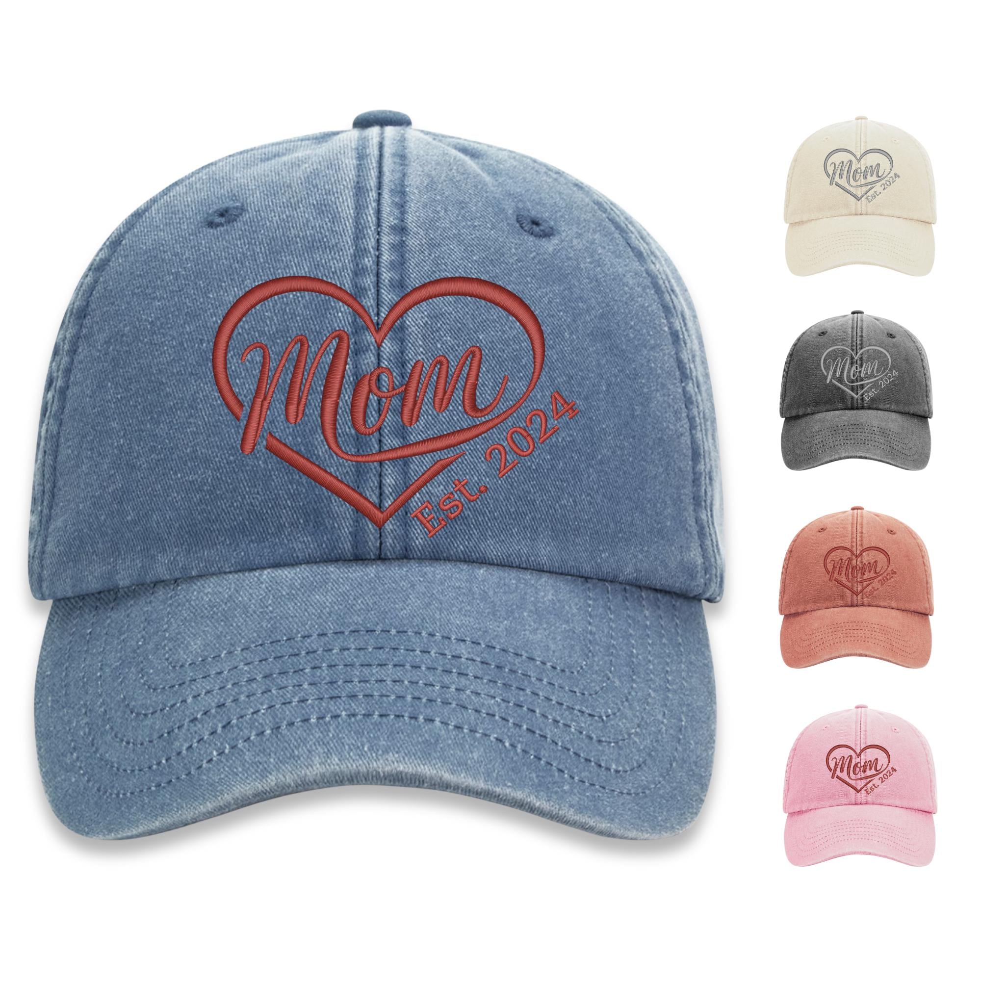 Personalisierte Vintage Cap - 100%Baumwolle - Bestickte Vintage Cap - Geschenk für Mama - Personalisierbare Kappe mit Stick
