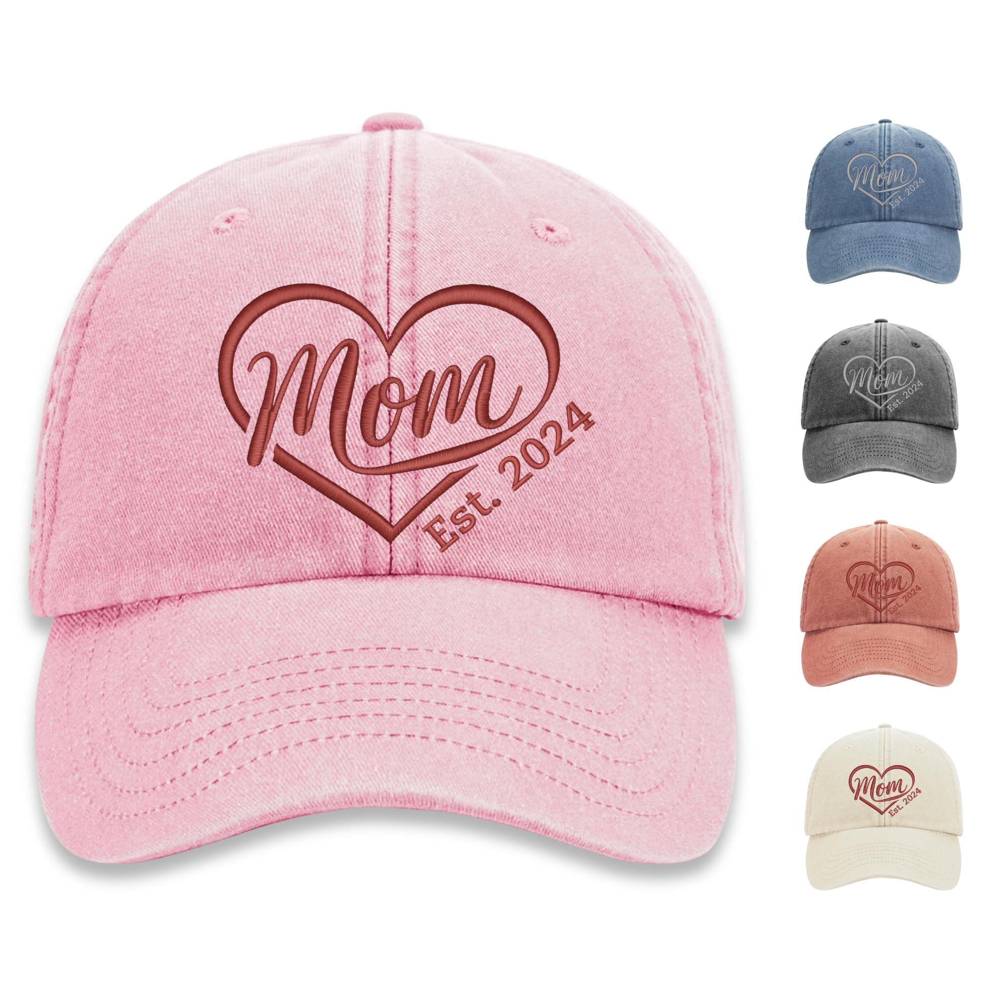 Personalisierte Vintage Cap - 100%Baumwolle - Bestickte Vintage Cap - Geschenk für Mama - Personalisierbare Kappe mit Stick