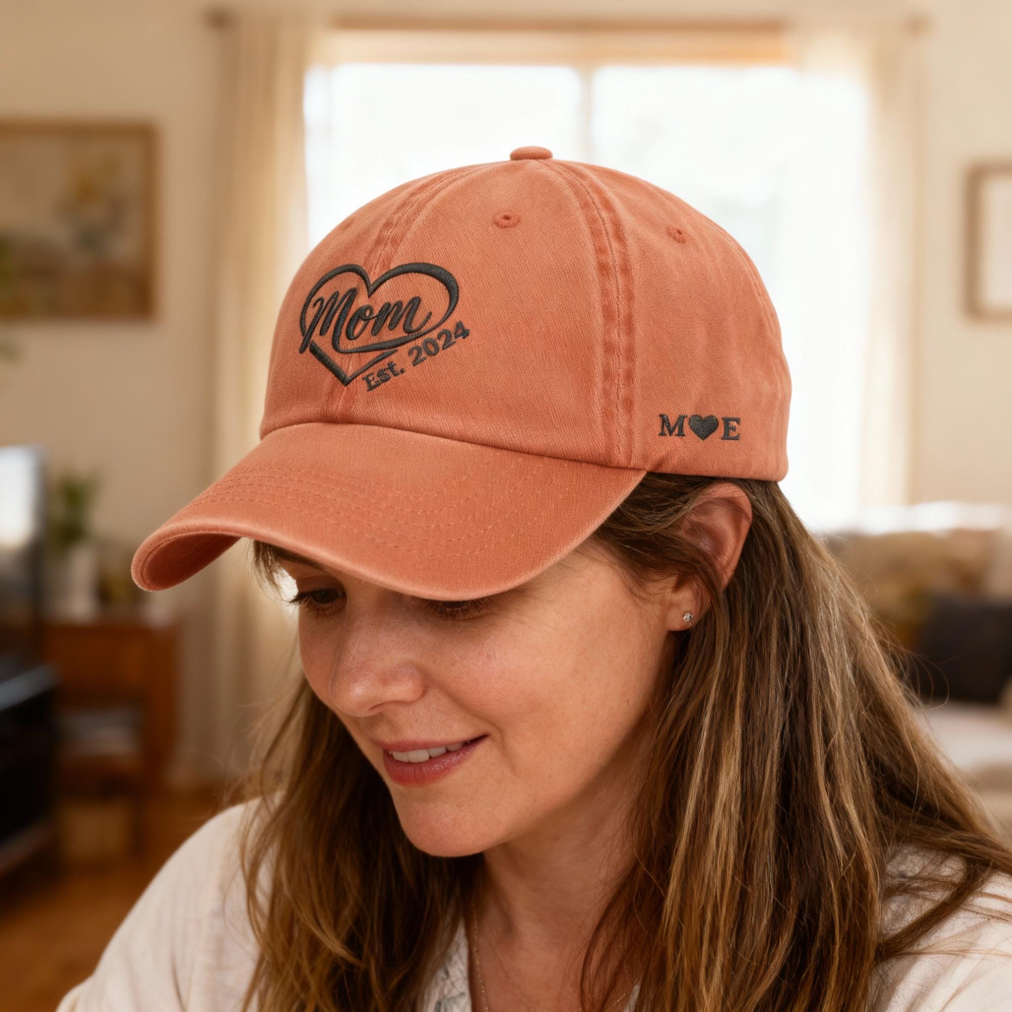 Personalisierte Vintage Cap - 100%Baumwolle - Bestickte Vintage Cap - Geschenk für Mama - Personalisierbare Kappe mit Stick