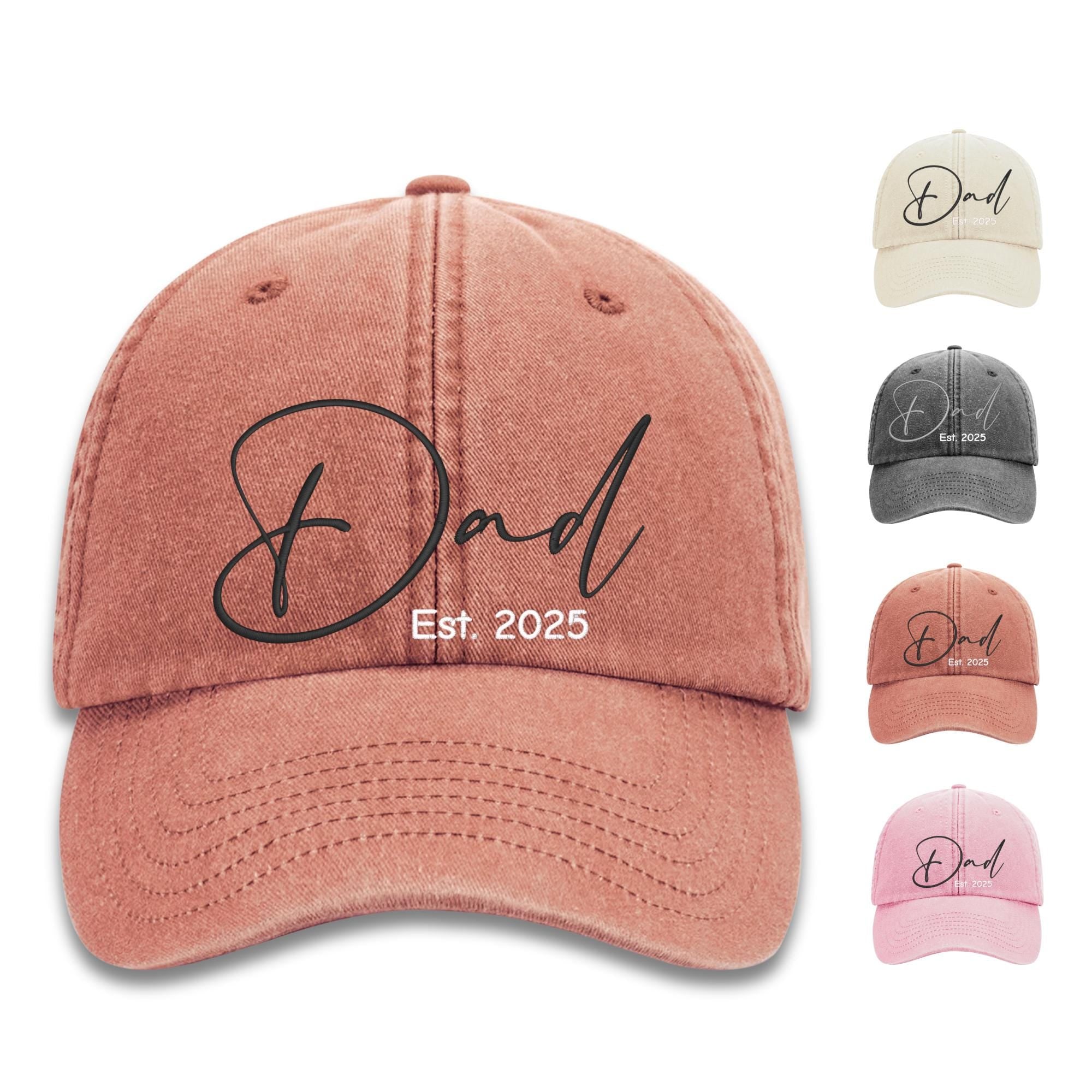 Personalisierte Vintage Cap - 100%Baumwolle - Bestickte Vintage Cap - Geschenk für Papa - Personalisierbare Kappe mit Stick