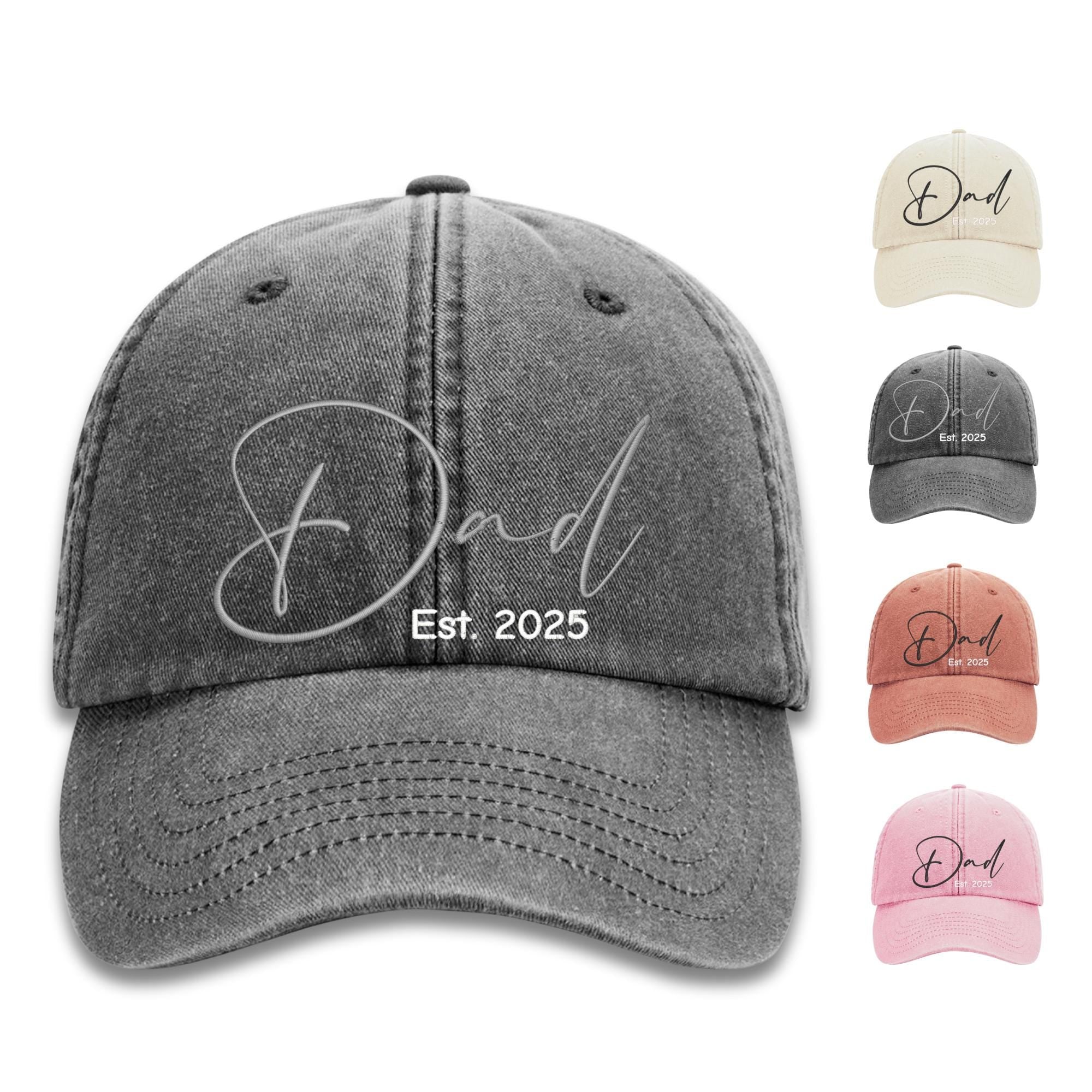 Personalisierte Vintage Cap - 100%Baumwolle - Bestickte Vintage Cap - Geschenk für Papa - Personalisierbare Kappe mit Stick
