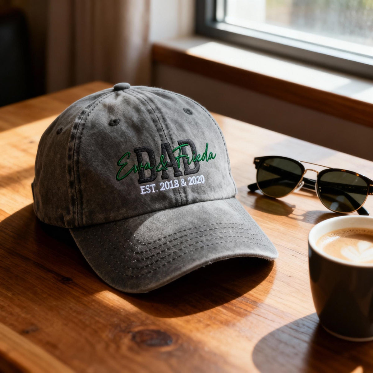 Personalisierte Vintage Cap - 100%Baumwolle