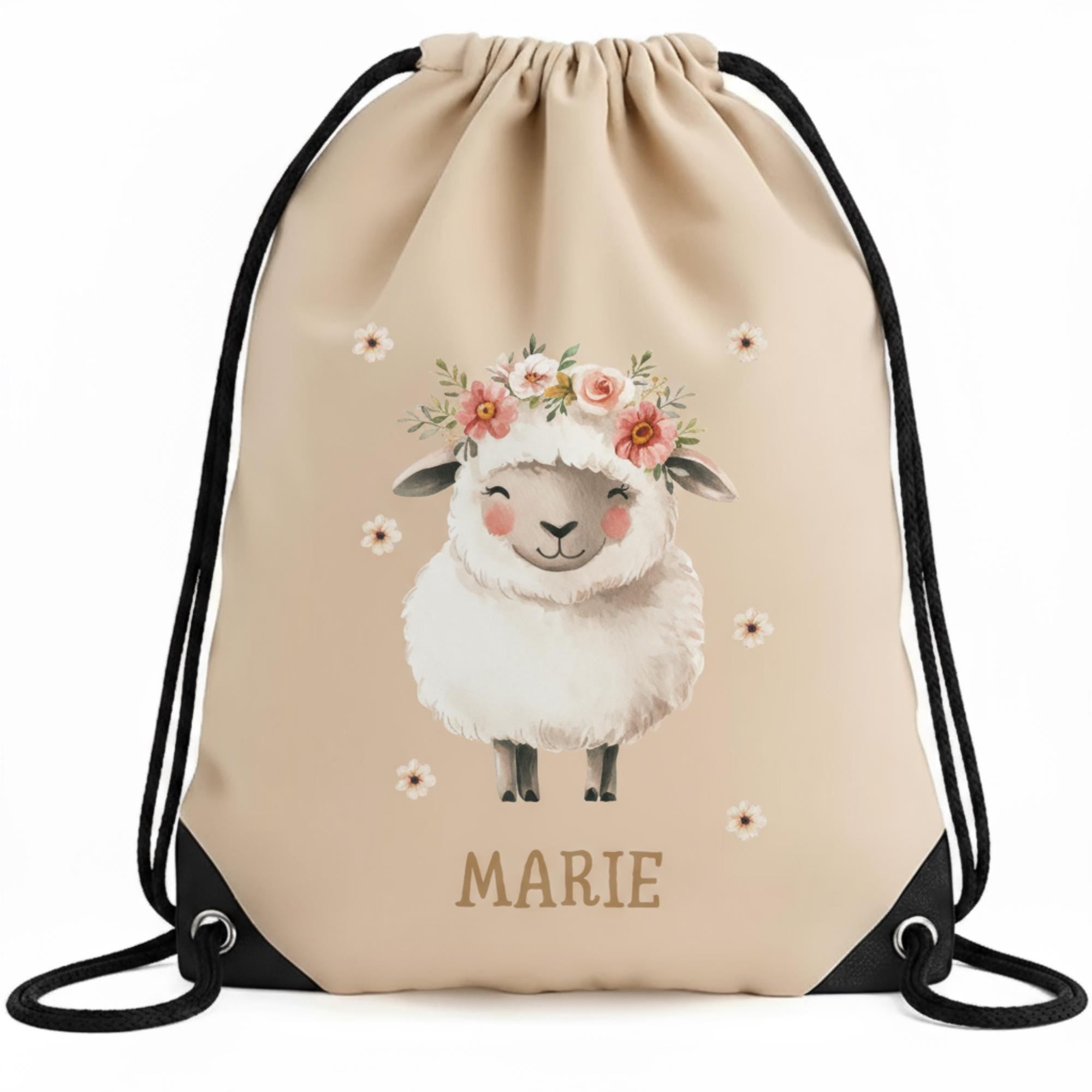 Personalisierter Turnbeutel mit Namen | Gymbag Kinder Mädchen Junge | Geschenk zur Einschulung & Kindergartenstart | Sportbeutel Schule Kita