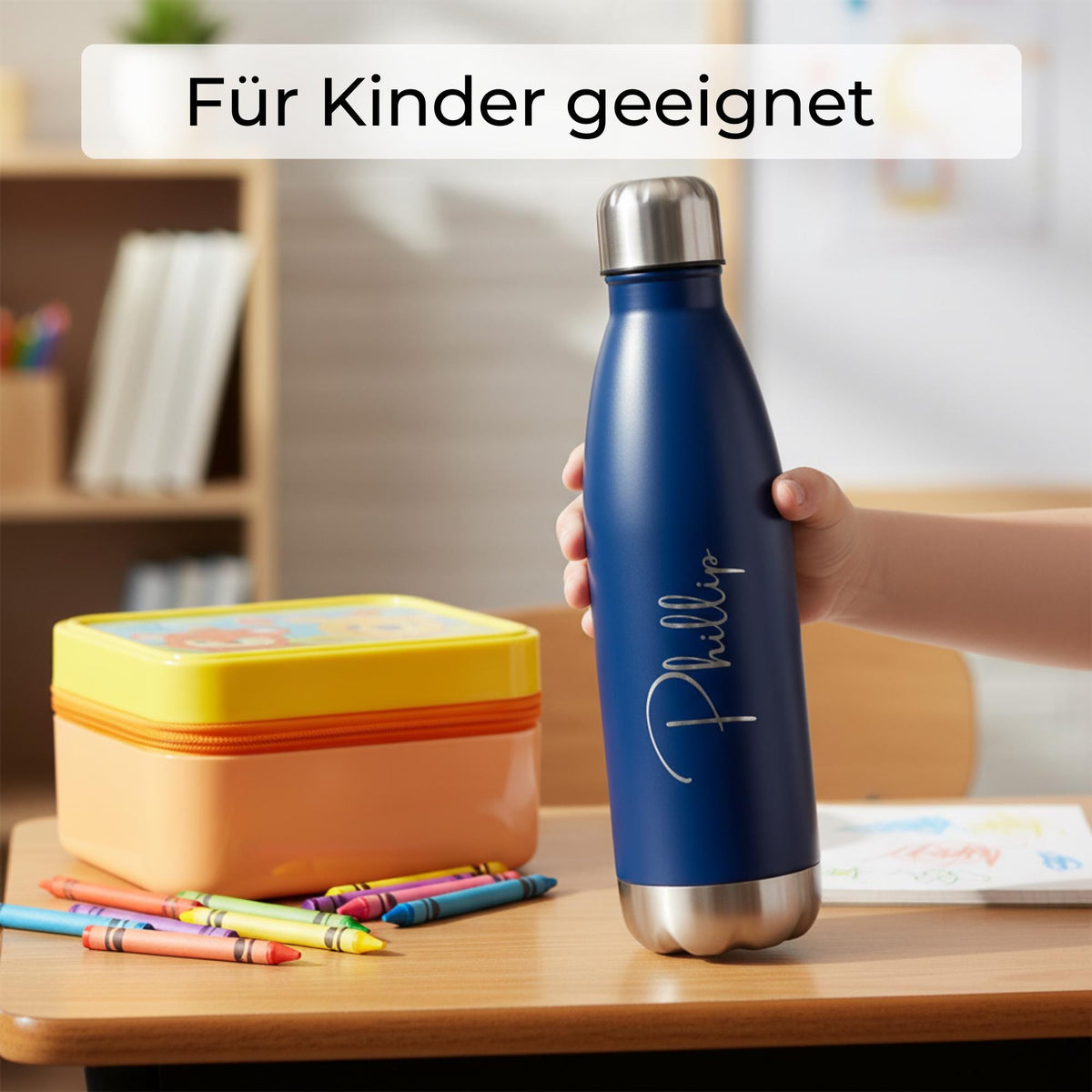 Trinkflasche personalisiert mit Namen / Logo (500ml)