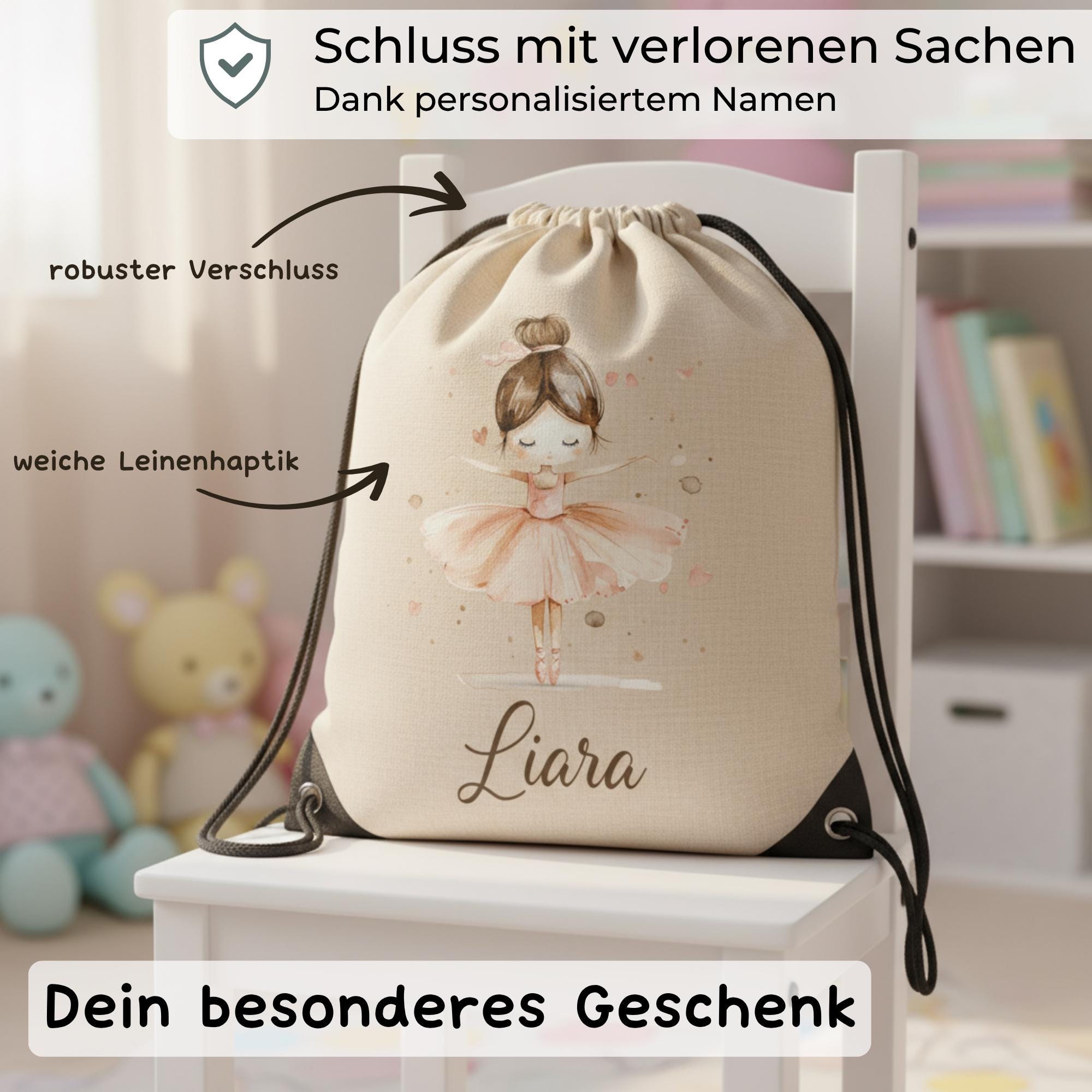 Turnbeutel personalisiert Kinder, Sporttasche, Turnbeutel mit Kindermotiv, Kindergartenkind, Sportbeutel mit Namen, Kita Beutel