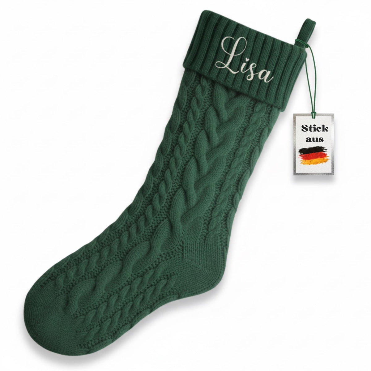 Weihnachtsstrumpf personalisiert mit Namen