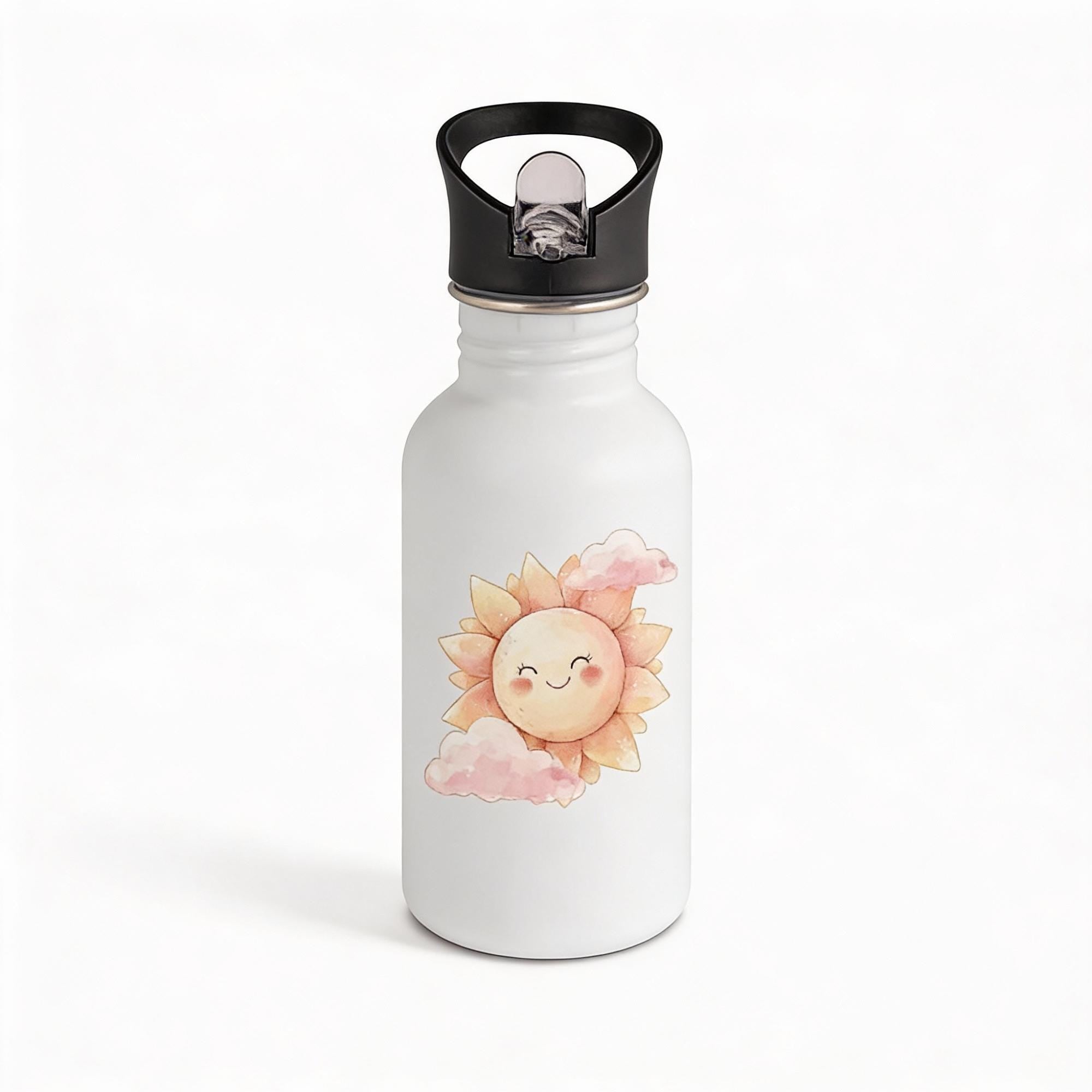 Personalisierte Trinkflache für Kinder, Flasche mit Namen und Motiv, Geschenk für Junge und Mädchen