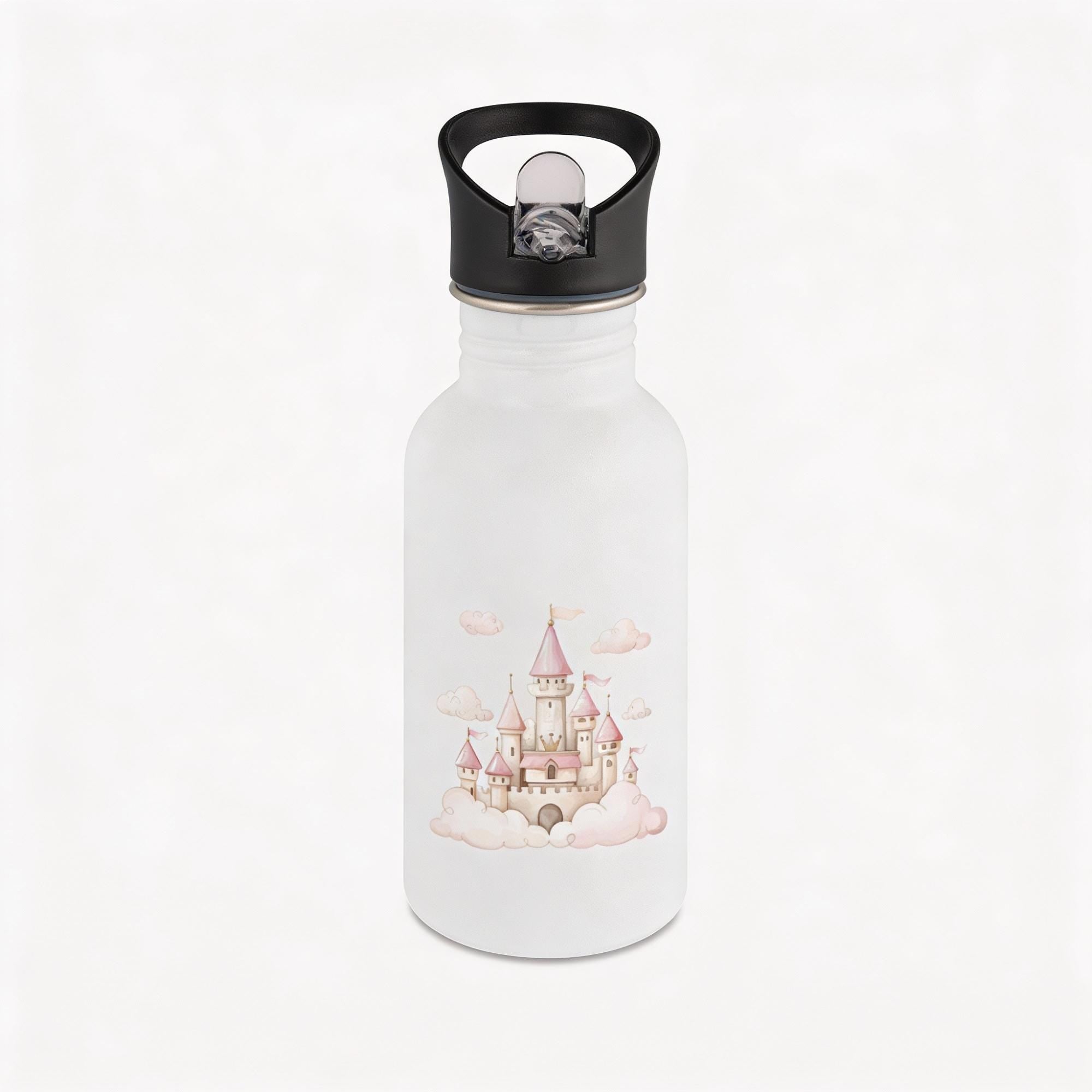 Personalisierte Trinkflache für Kinder, Flasche mit Namen und Motiv, Geschenk für Junge und Mädchen