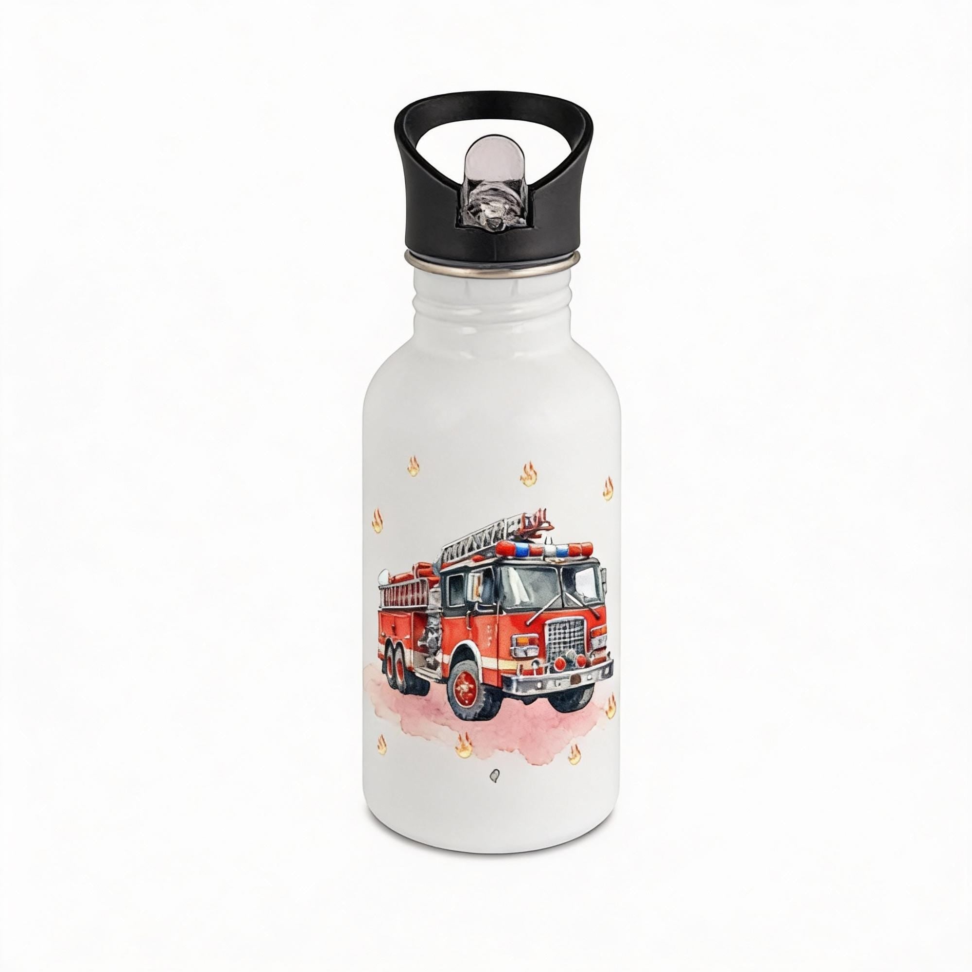 Personalisierte Trinkflache für Kinder, Flasche mit Namen und Motiv, Geschenk für Junge und Mädchen