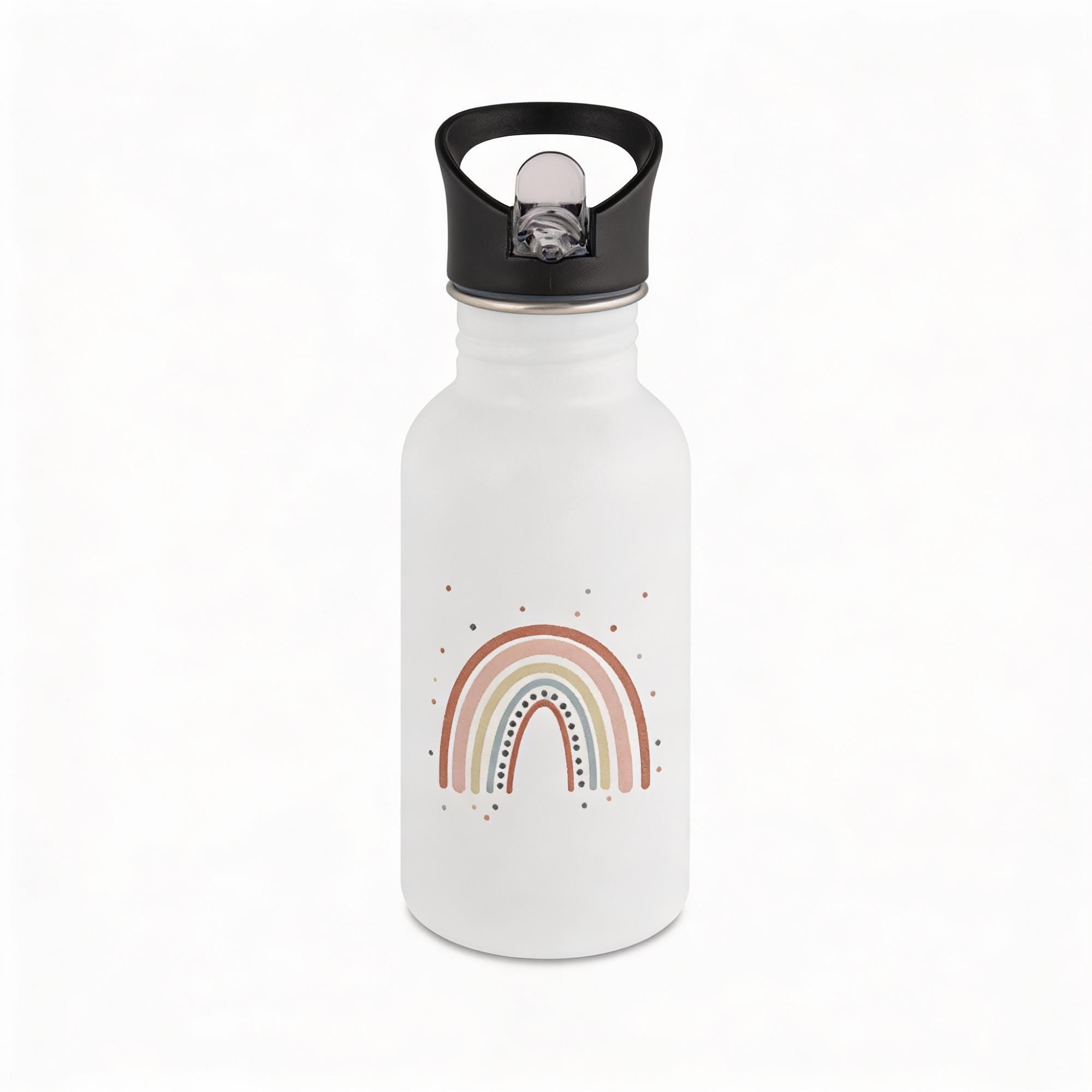 Personalisierte Trinkflache für Kinder, Flasche mit Namen und Motiv, Geschenk für Junge und Mädchen