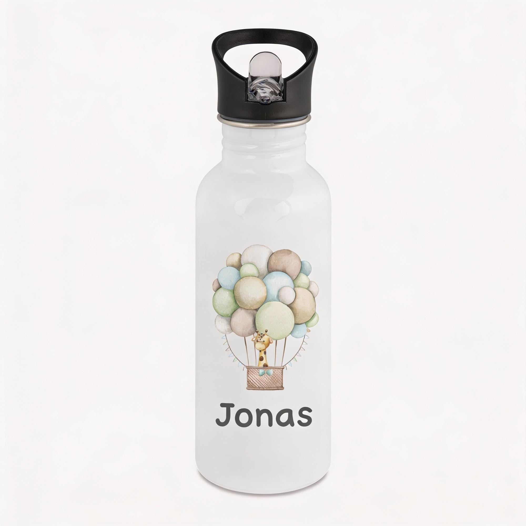 Personalisierte Trinkflache für Kinder, Flasche mit Namen und Motiv, Geschenk für Junge und Mädchen