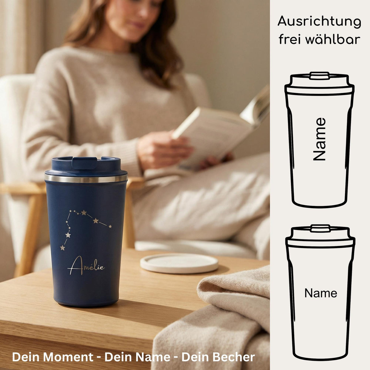 Personalisierter Thermobecher mit Namen (350ml)