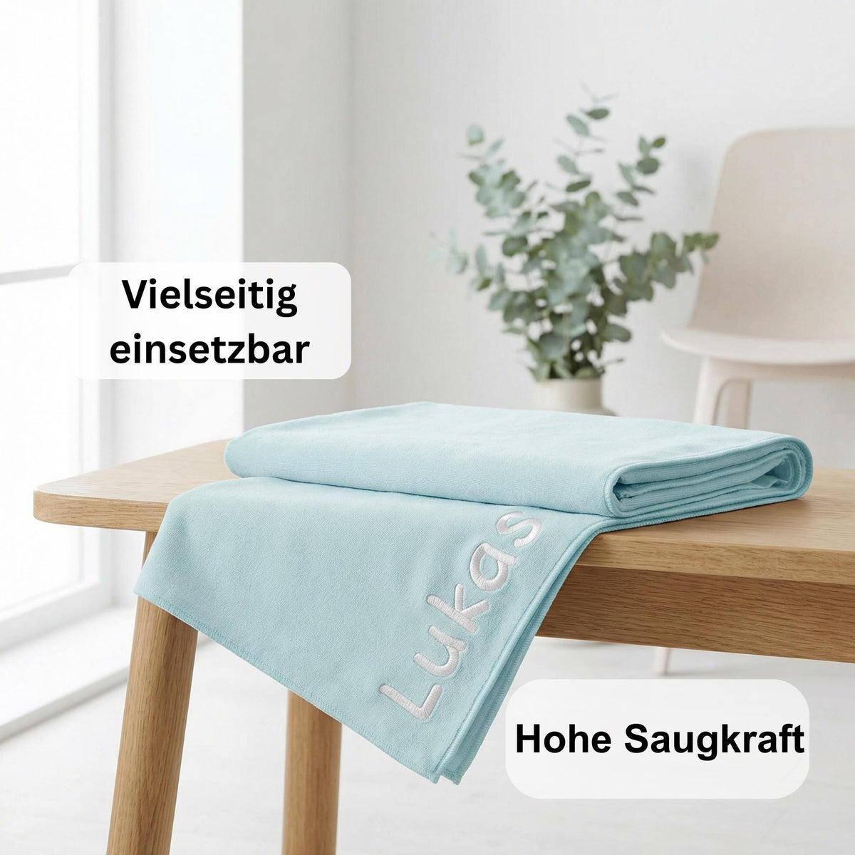 Handtuch mit Namen bestickt