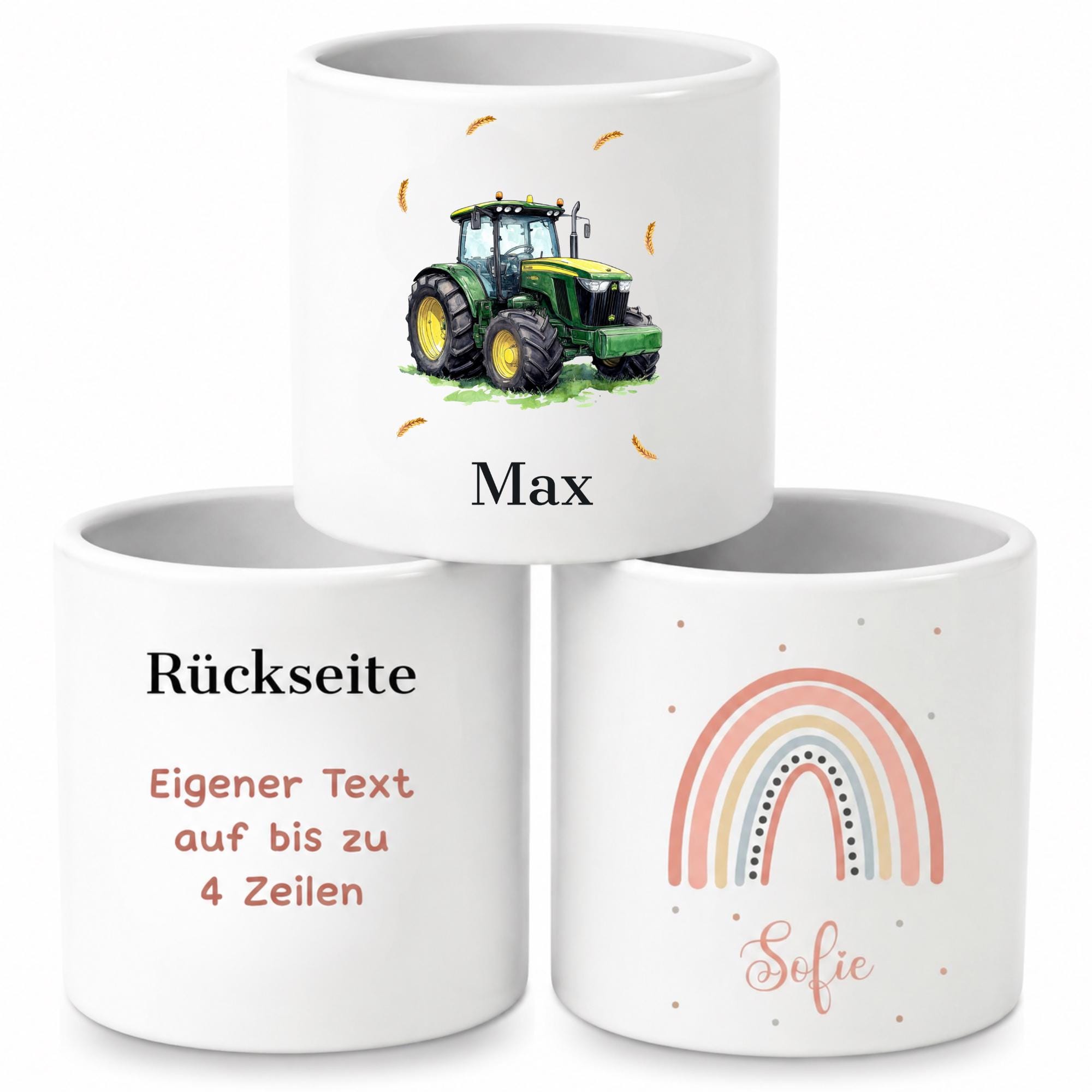 Personalisierter Stiftehalter Kinder mit Name, Einschulung Geschenk, Stifteköcher Schreibtisch, Stiftebecher mit Wunschmotiv