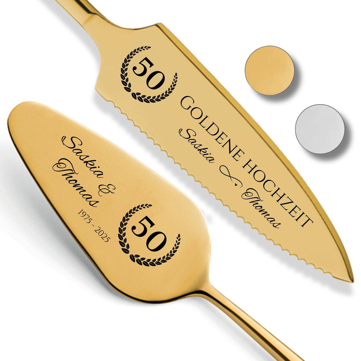 Tortenheber inkl. Tortenmesser im Set Personalisiert