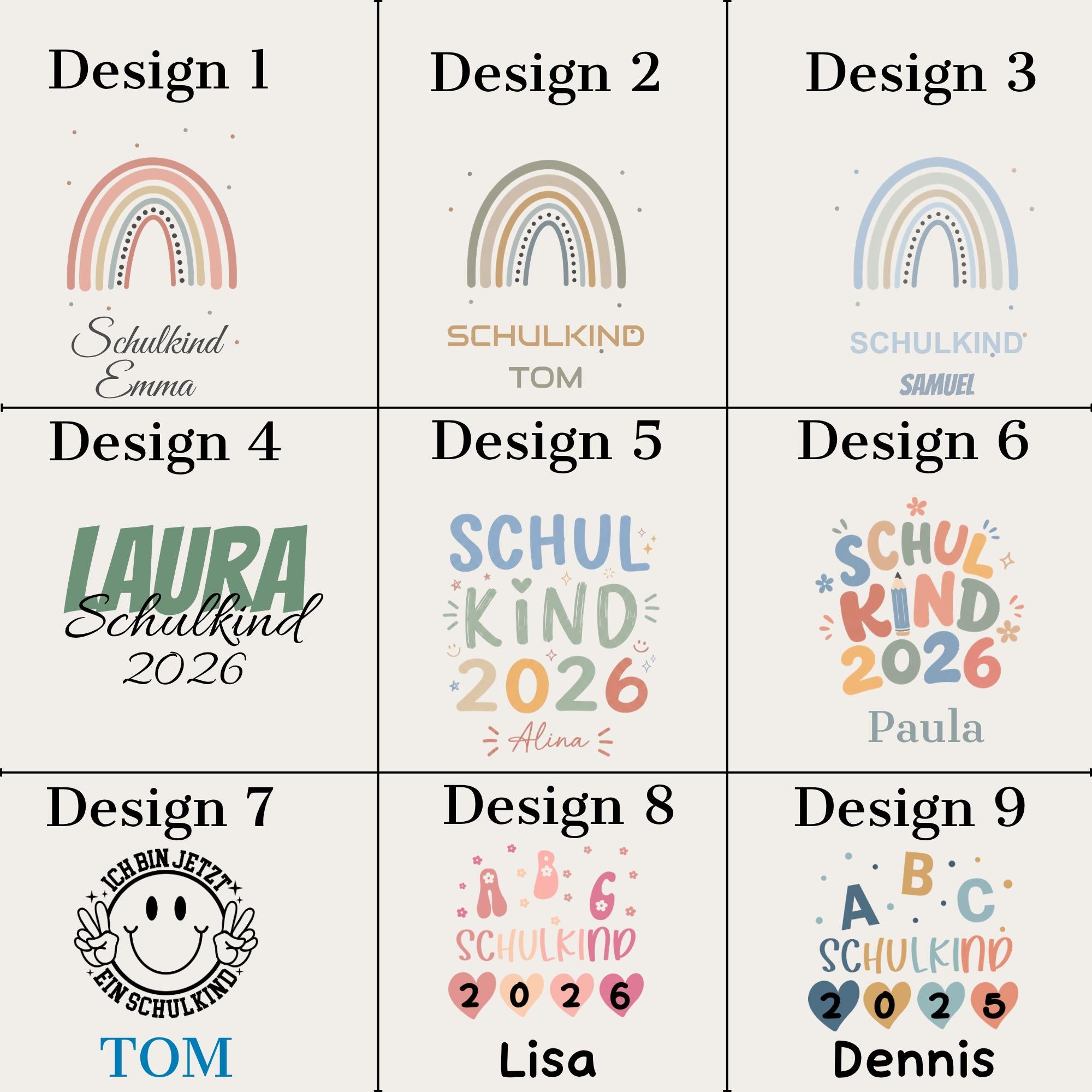 Personalisierte Trinkflasche Kinder mit Namen – Schulkind 2026 – Einschulung Geschenk – Trinkflasche personalisiert Mädchen Junge