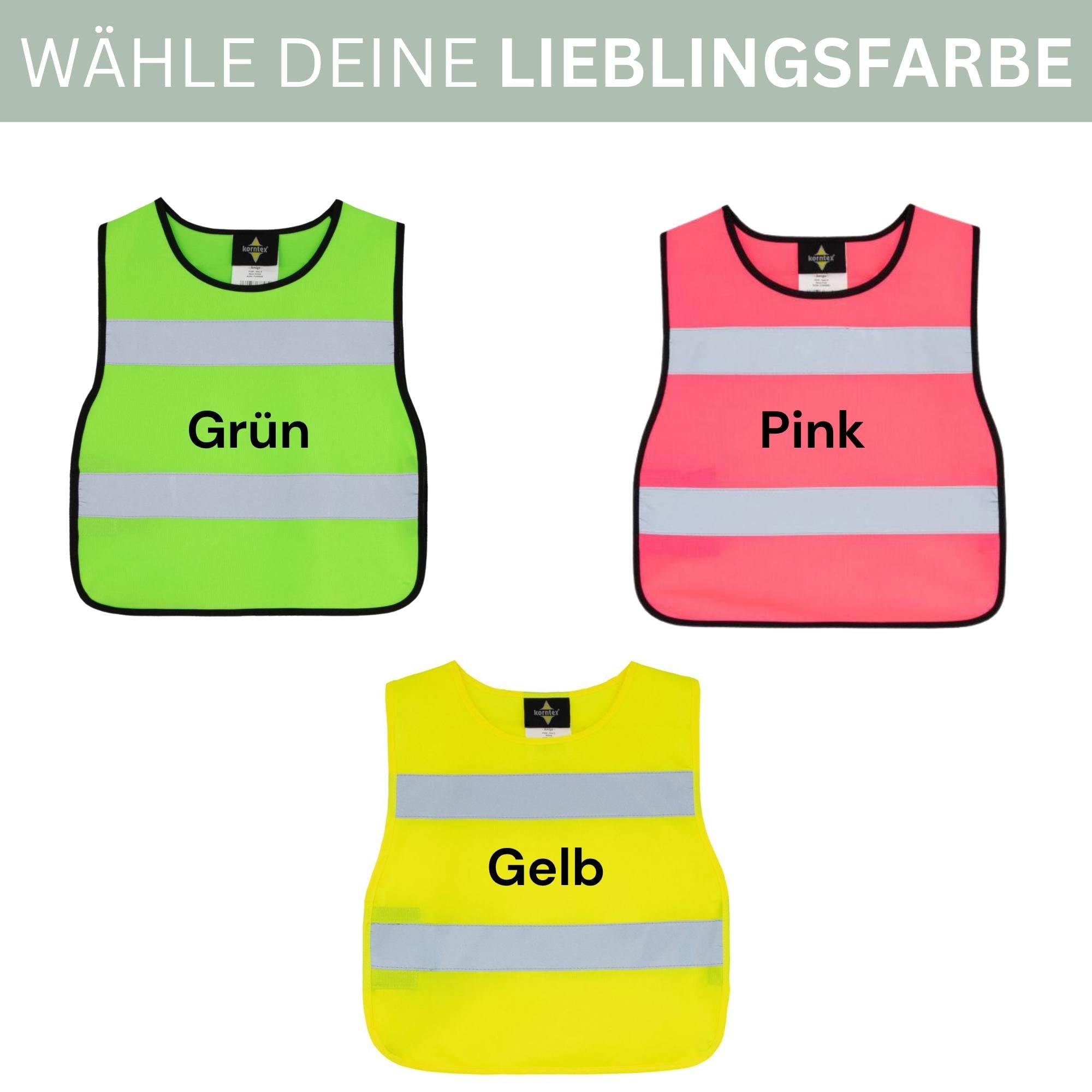 Personalisierte Kinder Sicherheitsweste Einschulung 2026 mit Name, Warnweste Schulkind, Geschenk zur Einschulung