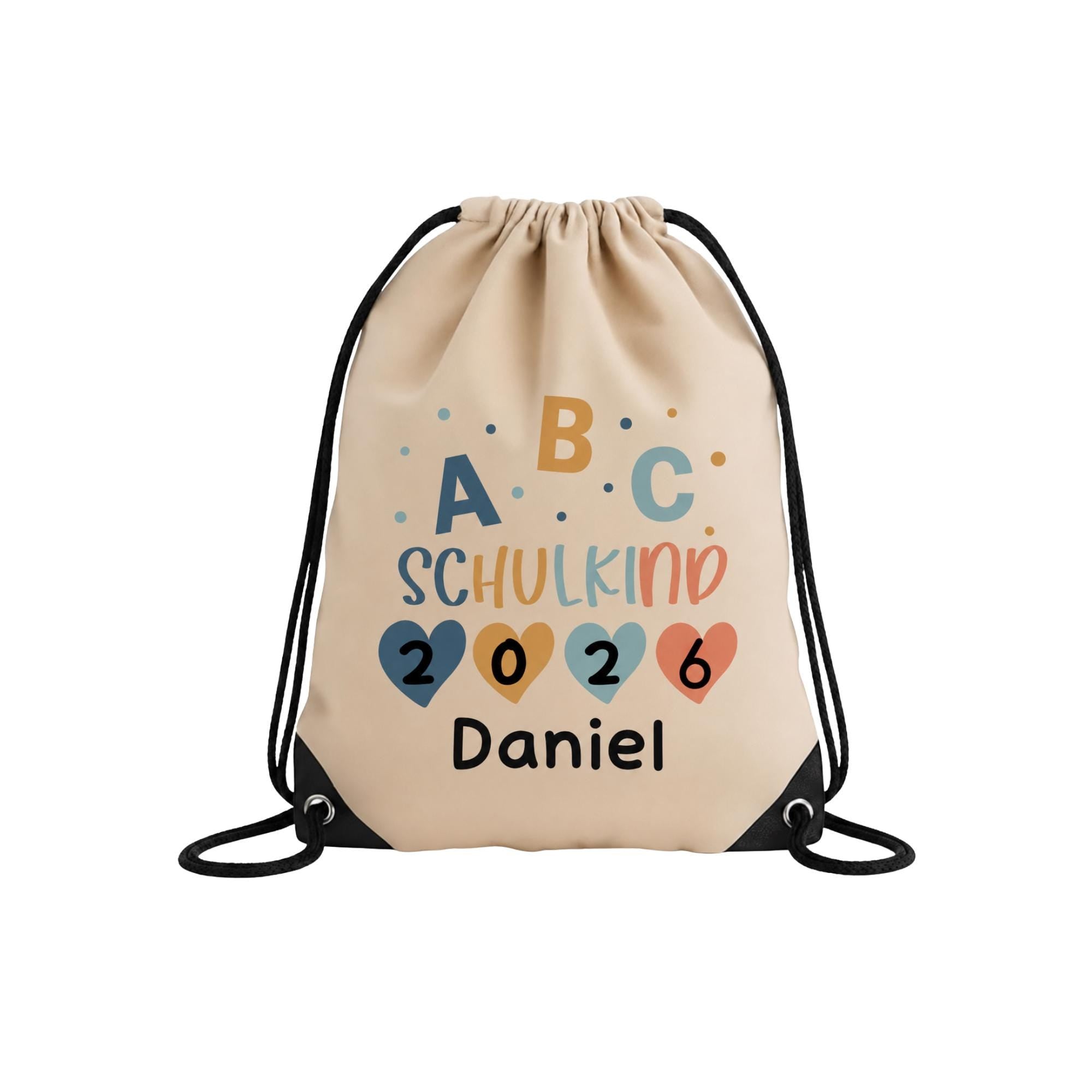 Personalisierter Turnbeutel mit Namen,Einschulung, Schulstart, Tasche Hort, Turnbeutel Schule, Sportbeutel Kinder mit Namen nach Wunsch