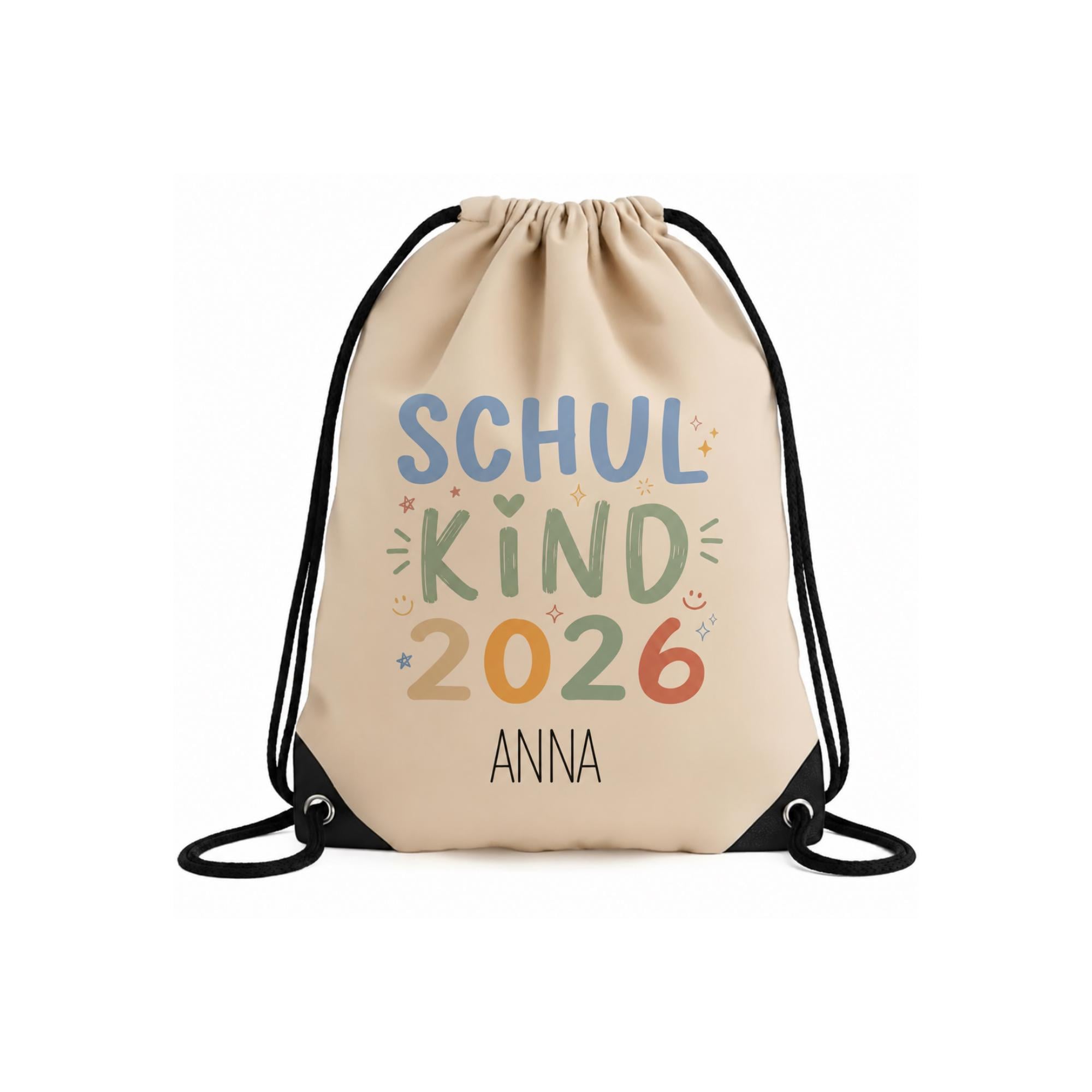 Personalisierter Turnbeutel mit Namen,Einschulung, Schulstart, Tasche Hort, Turnbeutel Schule, Sportbeutel Kinder mit Namen nach Wunsch