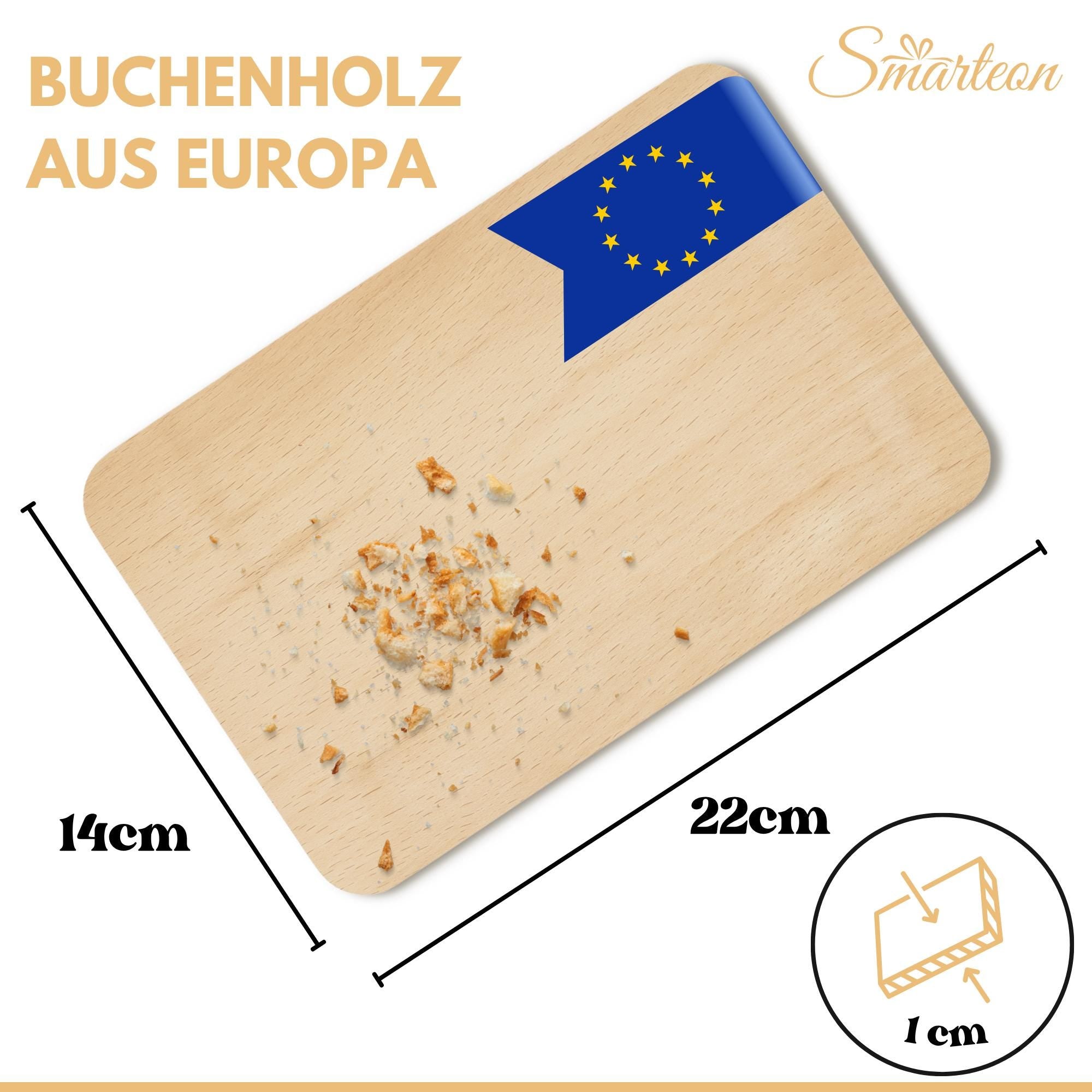 Personalisiertes Frühstücksbrettchen zur Einschulung mit Name, Holzbrettchen mit Wunschgravur – Geschenk zur Einschulung