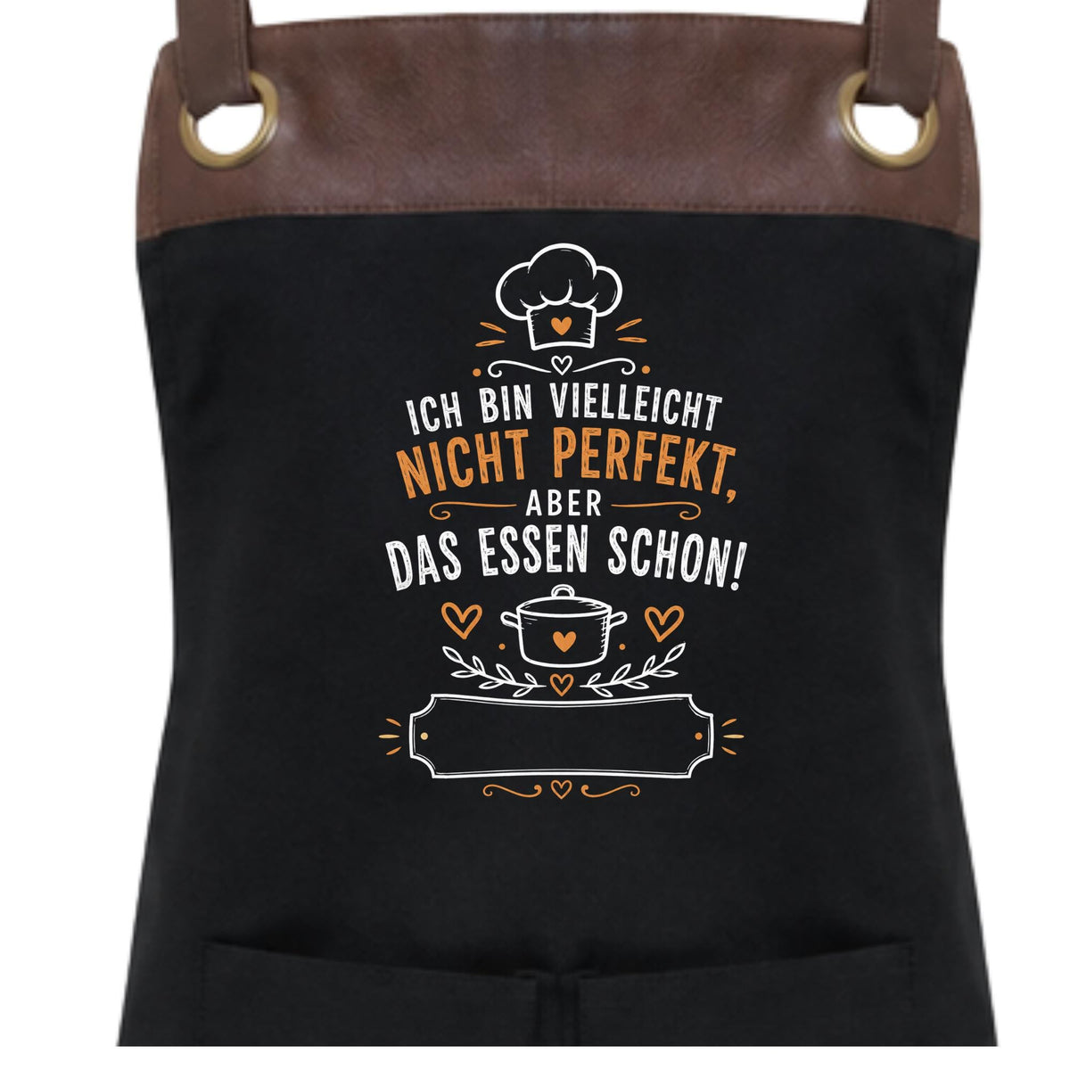 Grillschürze personalisiert für Männer, Kochschürze mit Namen, lustige Grillmeister Schürze, Geschenk für Papa Opa Grillfan