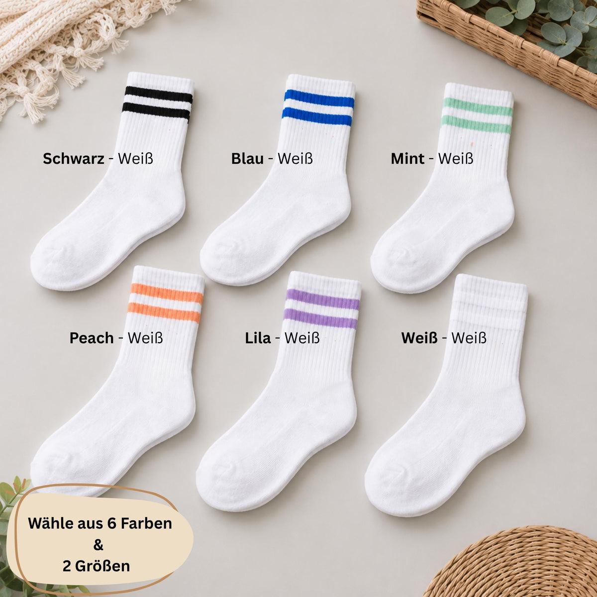 Personalisierte Socken mit Namen und Tiermotiv, Kindersocken für Jungen & Mädchen, 16 süße Tiermotive zur Auswahl, individuelles Geschenk