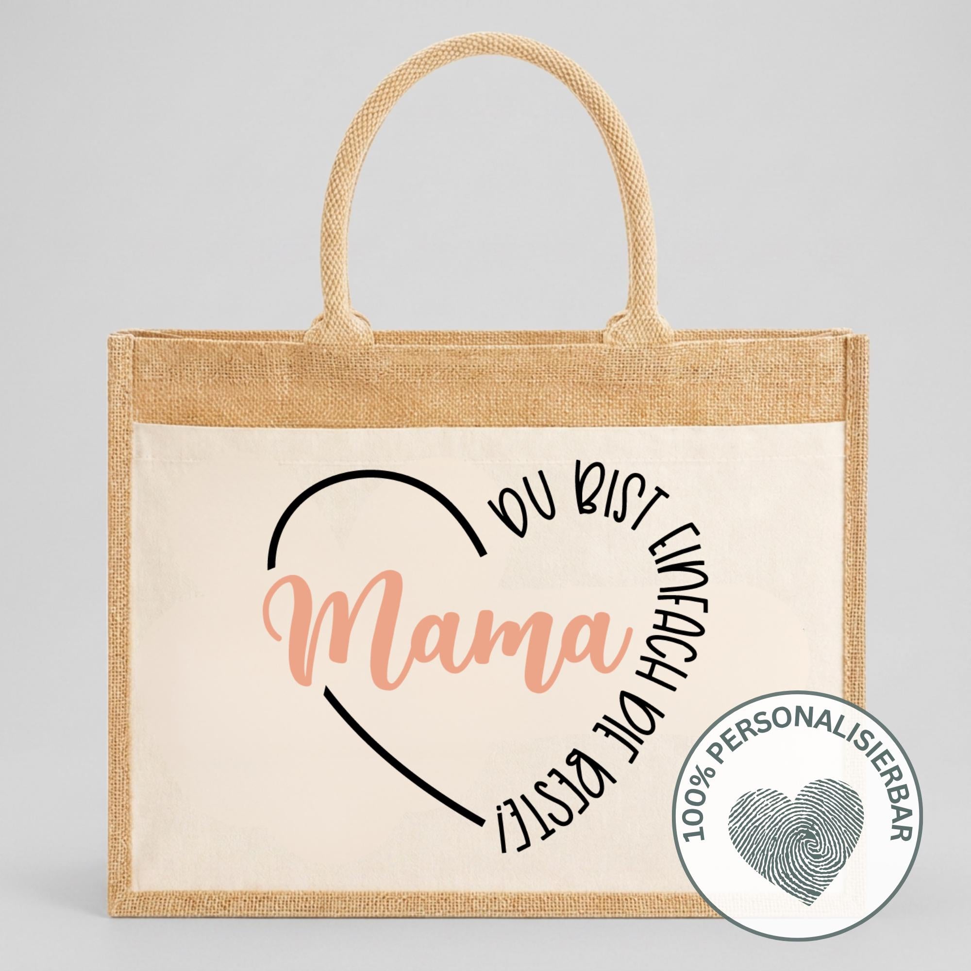 Personalisierte Jutetasche - beste Mama