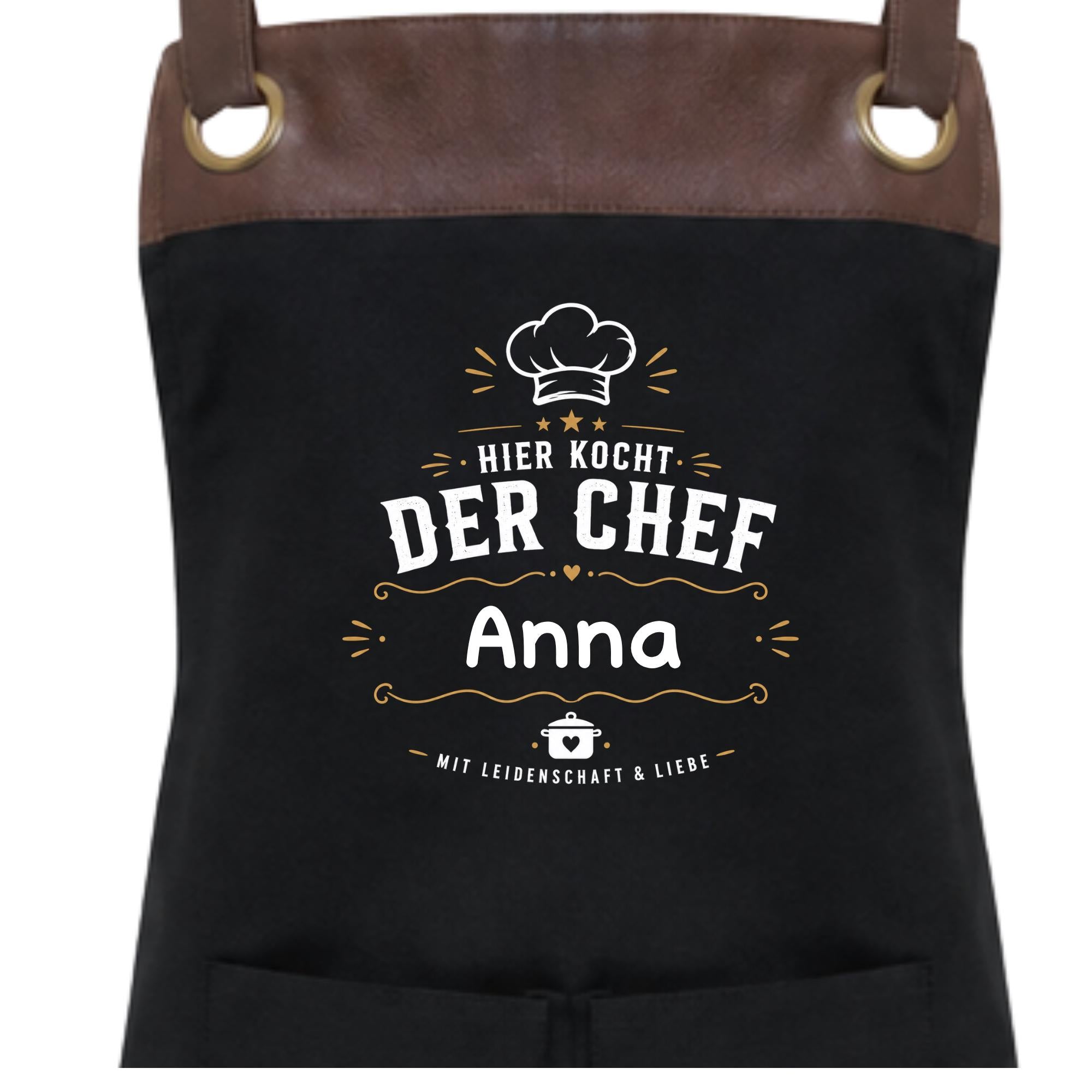 Grillschürze personalisiert für Männer, Kochschürze mit Namen, lustige Grillmeister Schürze, Geschenk für Papa Opa Grillfan
