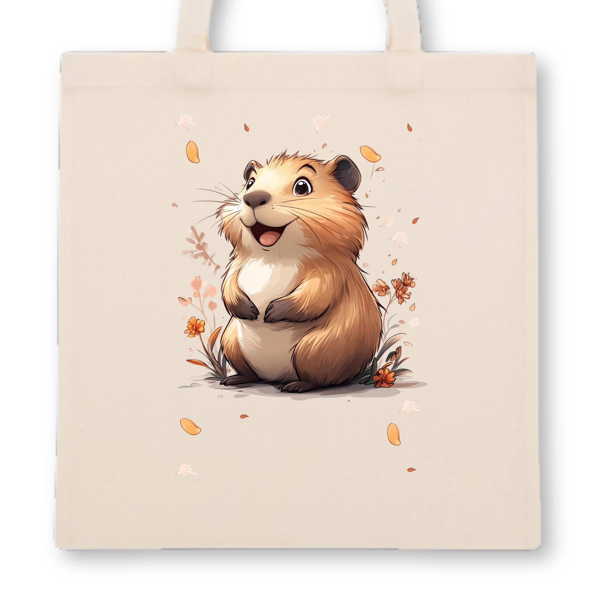 Personalisierte Jutebeutel mit Druck, Beutel mit Namen und Tiermotiv, Stofftasche für Kinder, Geschenk für Junge und Mädchen