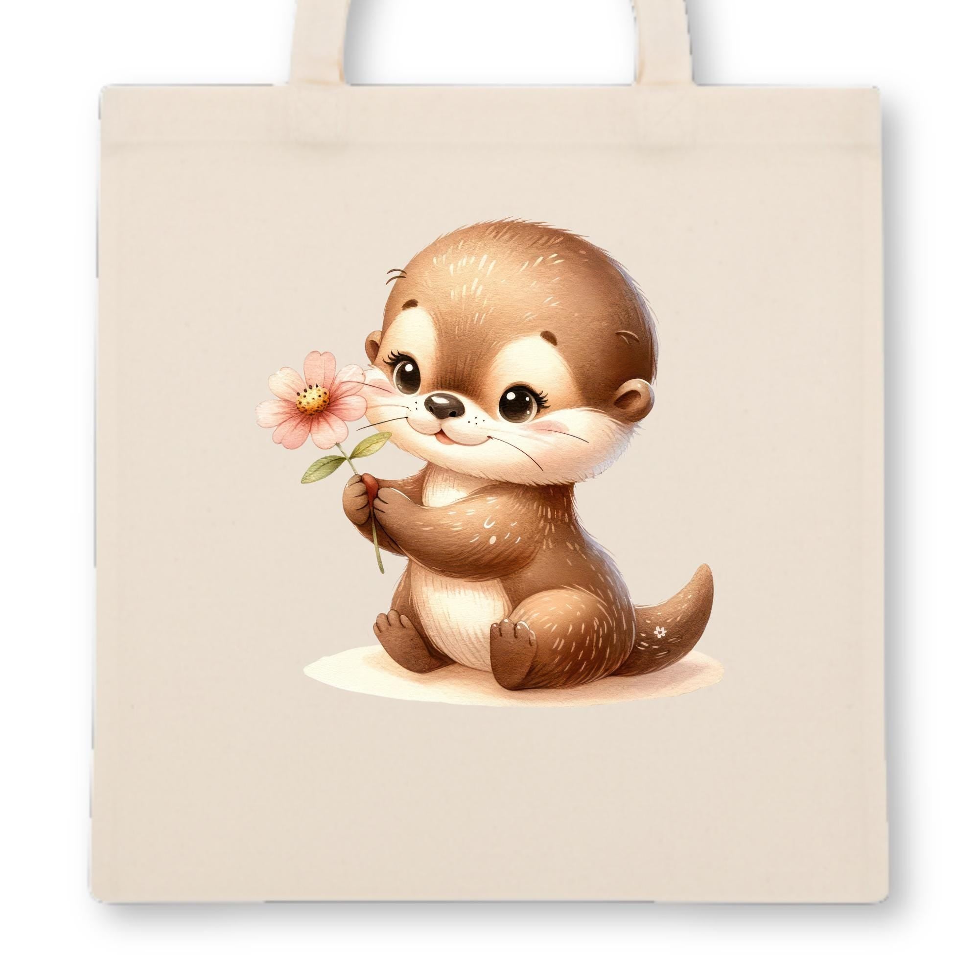 Personalisierte Jutebeutel mit Druck, Beutel mit Namen und Tiermotiv, Stofftasche für Kinder, Geschenk für Junge und Mädchen